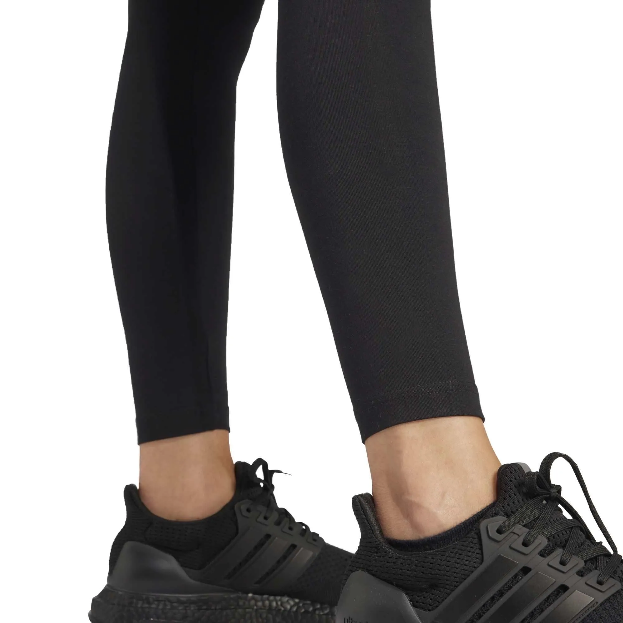 adidas Donna Essentials Linear Cotton Leggings Tights, Black/White, XS - immagine 6