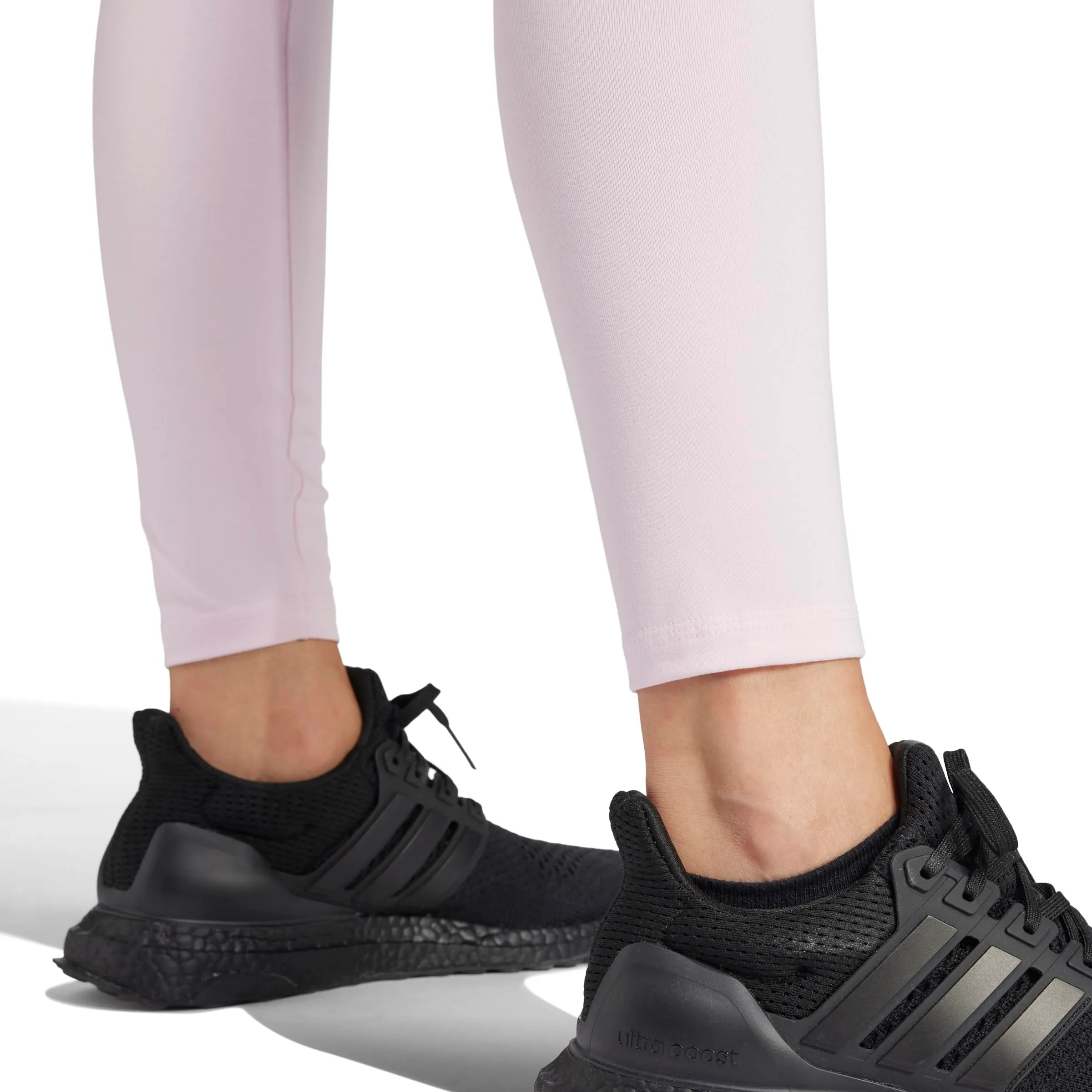 Adidas Femme Essentials Linear Cotton Leggings, Clear Pink/White, L - immagine 5