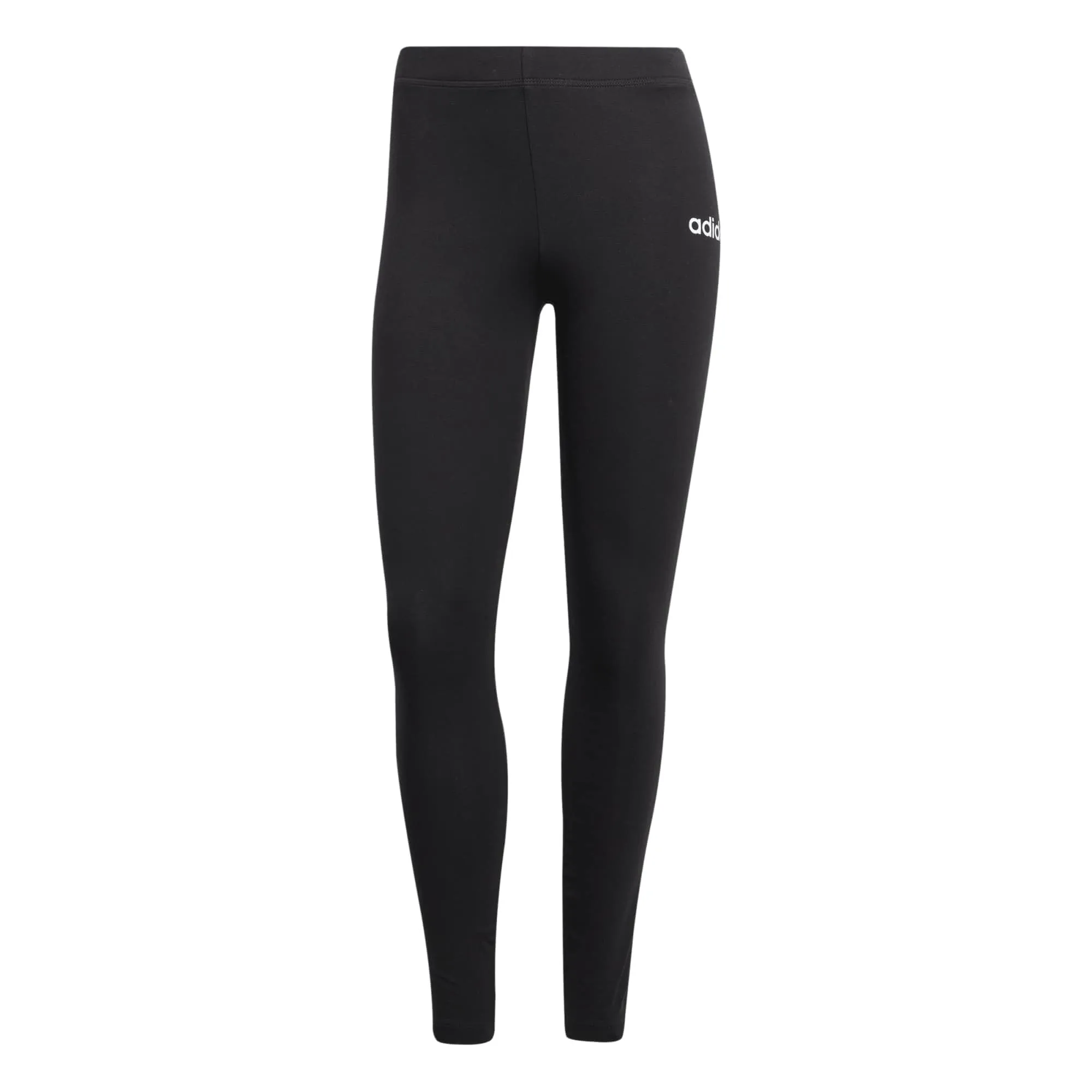 adidas Donna Essentials Linear Cotton Leggings Tights, Black/White, S - immagine 1