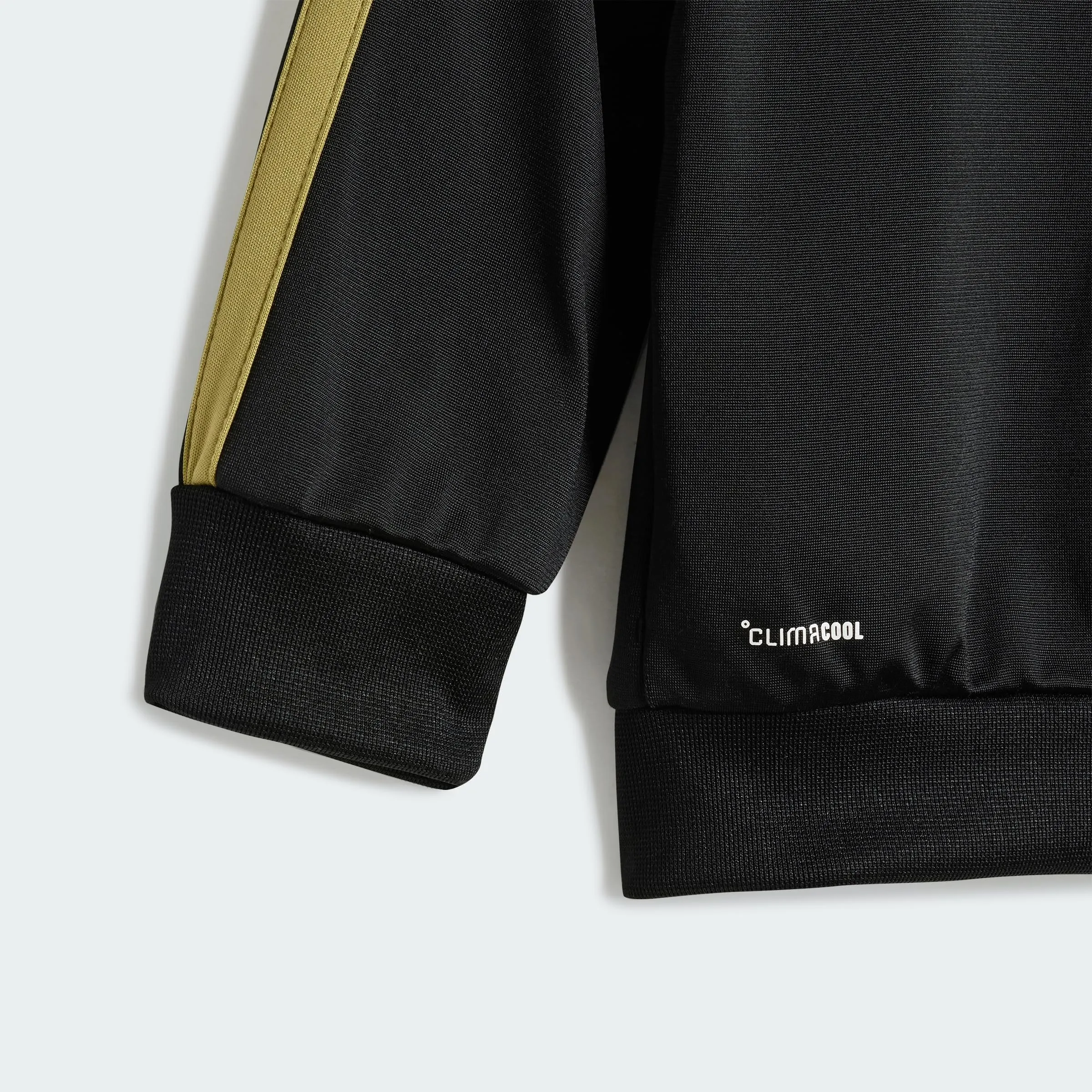 adidas Unisex - Bimbi 0-24 Essentials Climacool Track Suit, Black/Gold Metallic, 3-6 Months - immagine 3