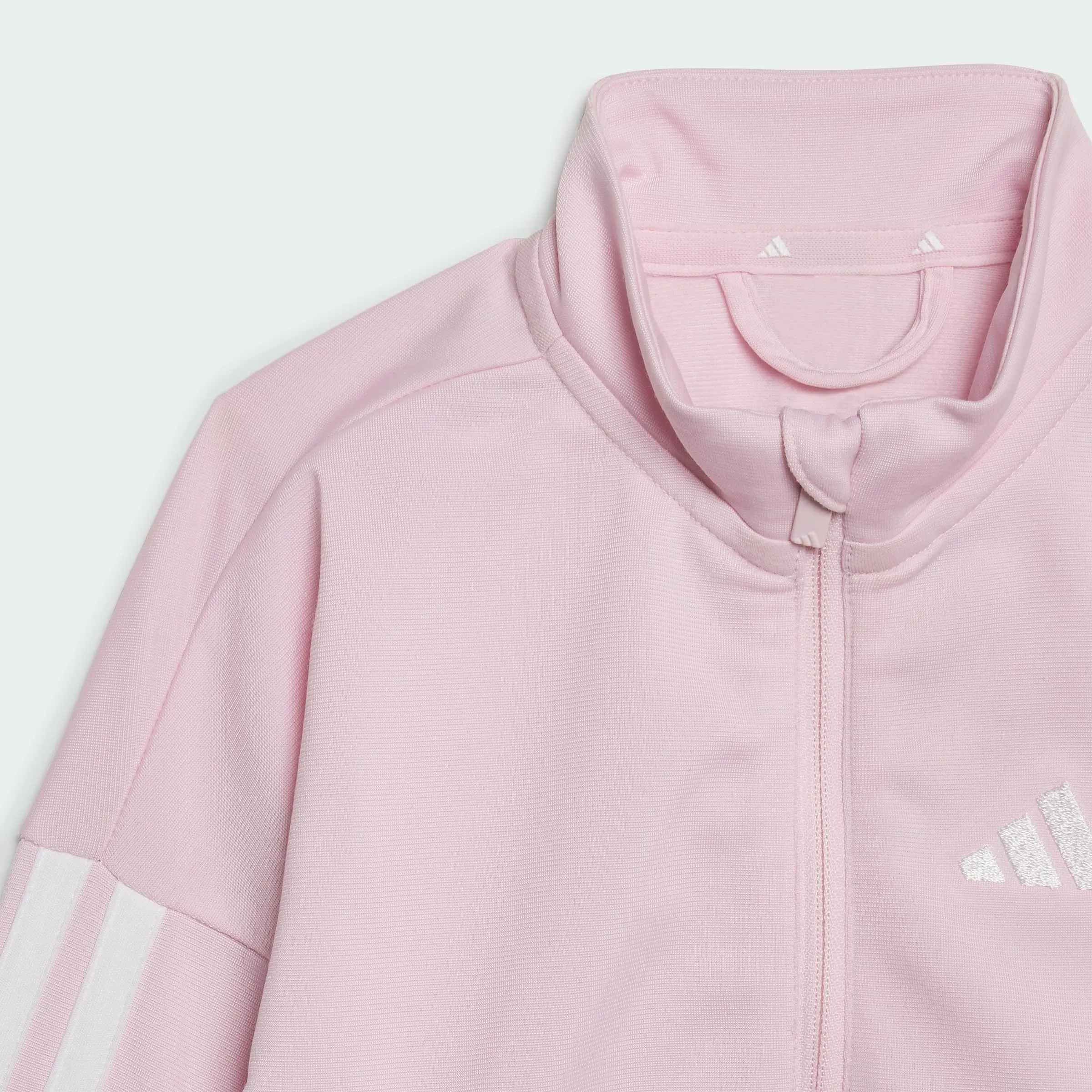adidas Unisex - Bimbi 0-24 ESSENTIALS CLIMACOOL TRACKSUIT, Clear Pink/White, 6-9 Months - immagine 2