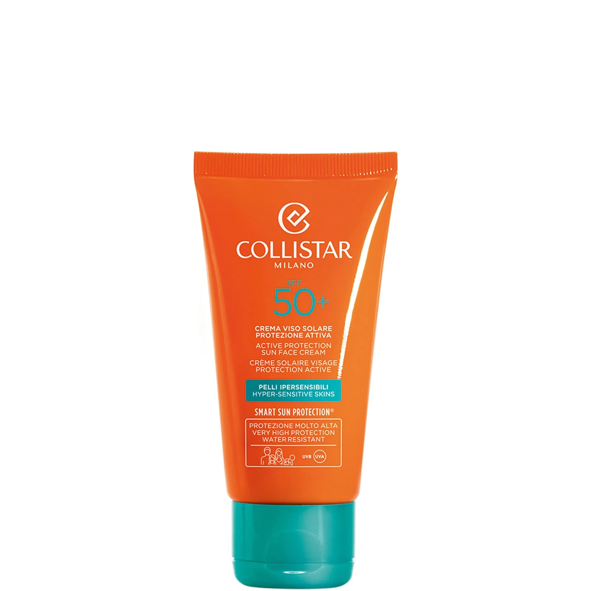 Collistar Crema Viso Solare Protezione Attiva SPF 50 + Pelli Ipersensibili 50 ML - 50 ML - immagine 1