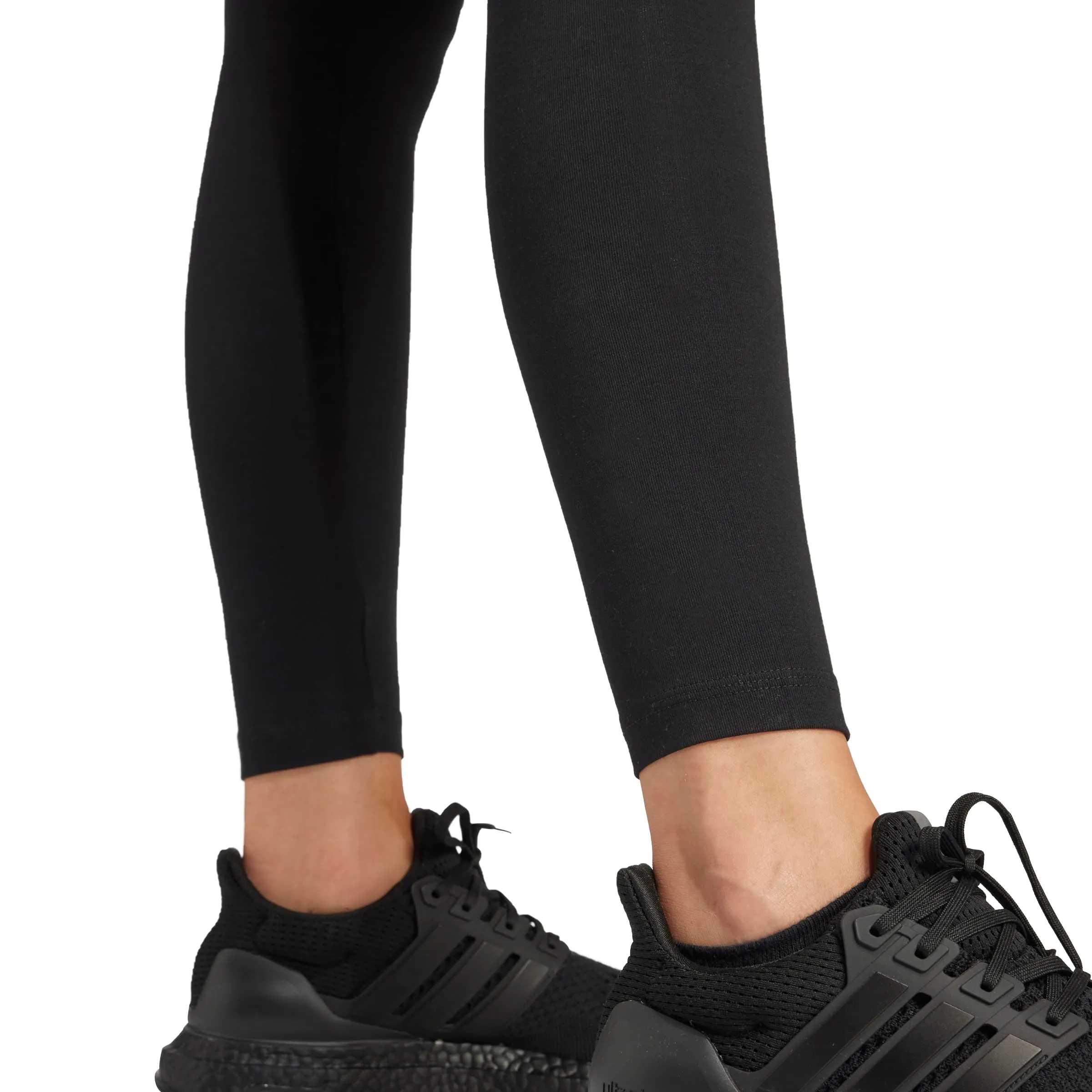 Adidas Leggings da Donna Essentials Linear in Cotone, Nero/Bianco., XS - immagine 5