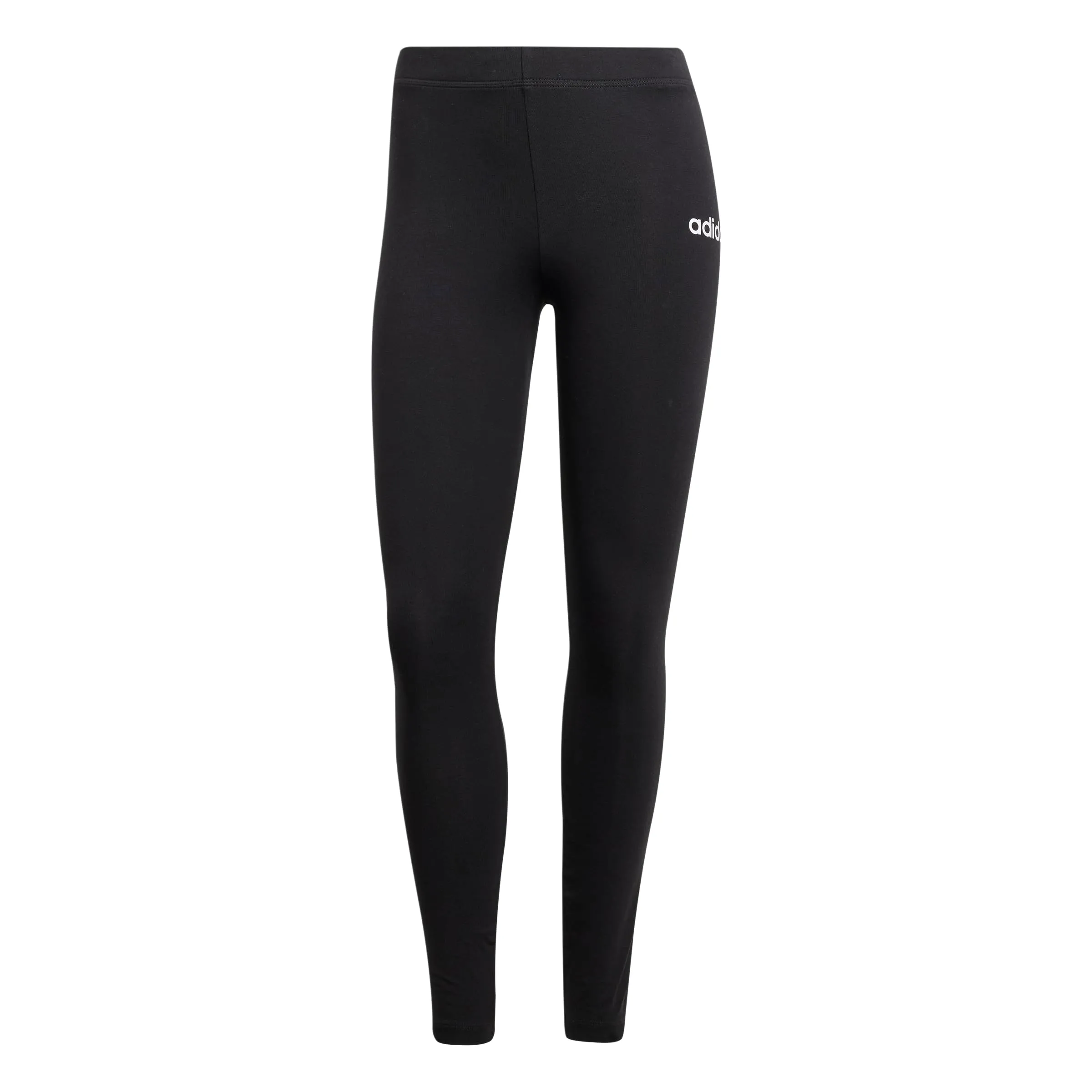 Adidas Leggings da Donna Essentials Linear in Cotone, Nero/Bianco., XS - immagine 6