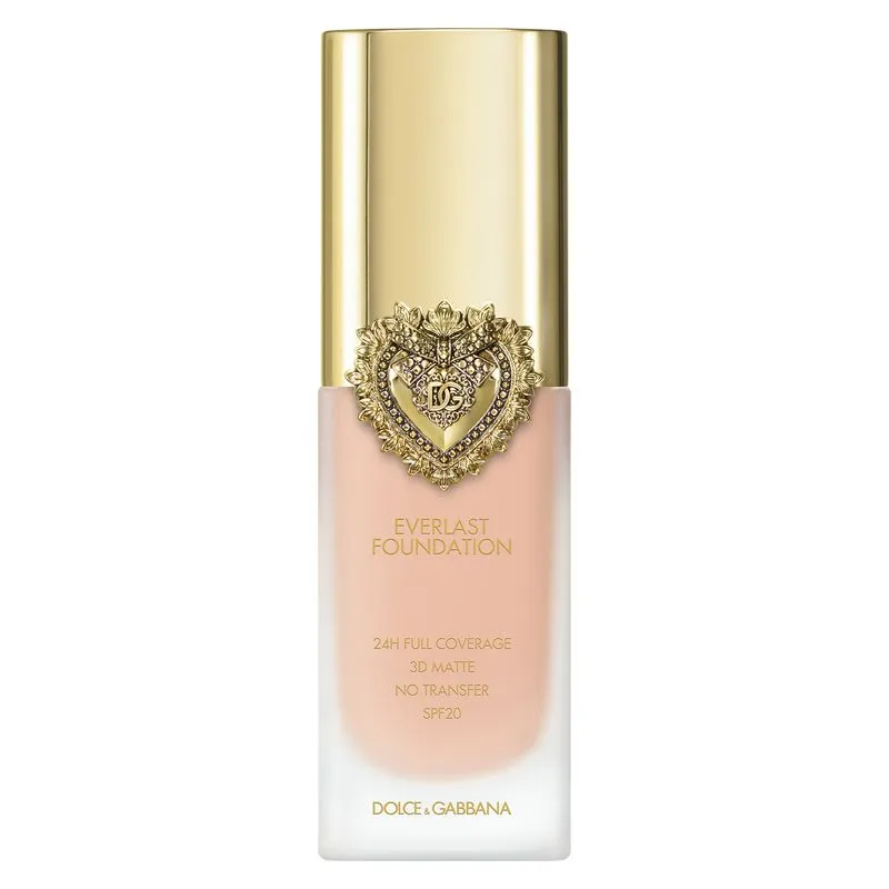 D&G Make Up Everlast Foundation Alta coprenza 24 ORE Effetto opaco 3D No transfer SPF20 8W Light - immagine 1
