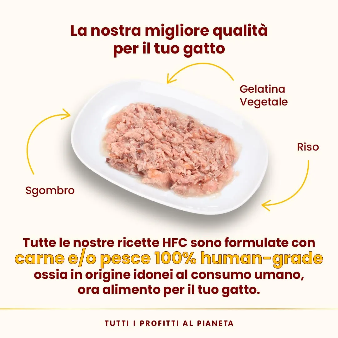 Almo Nature HFC Jelly - Alimento Umido per Gatti Adulti - Sgombro - Human-Grade, Gluten-Free, Monoproteico - 55g (Confezione da 24) - immagine 3
