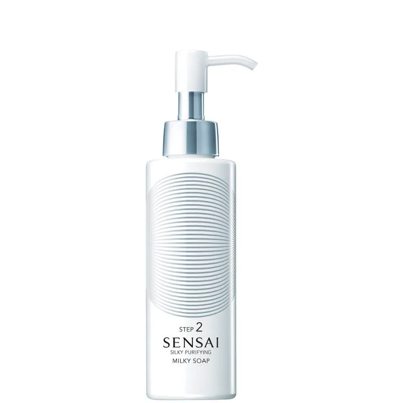 Sensai Silky Purifying Step 2 Micro-Esfoliazione Milky Soap Pelli Secche e Molto Secche - 150 ML - immagine 1
