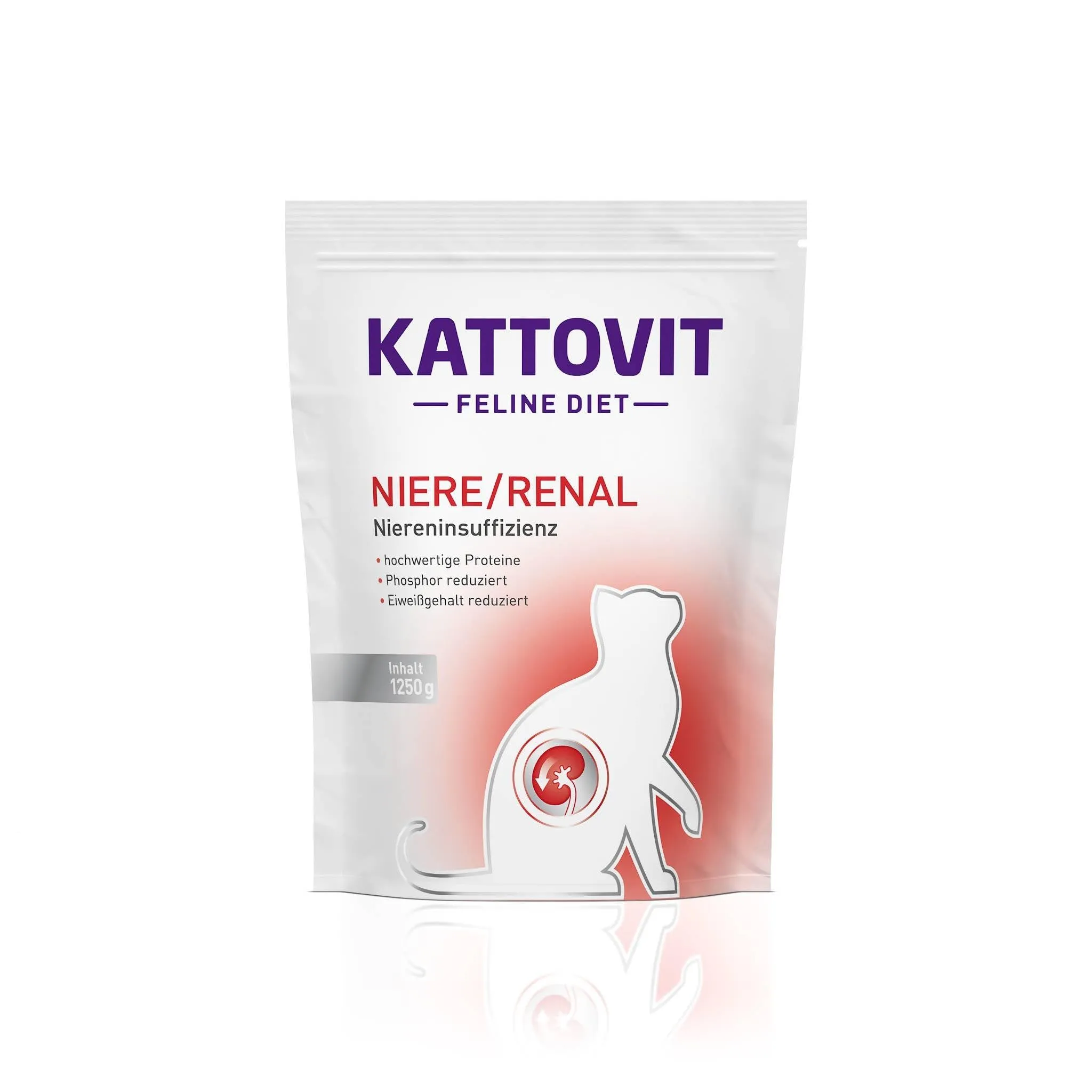 Kattovit - Cibo Secco Renale per Gatti Adulti | Alimento Dietetico Completo per Aiutare la Funzione Renale | 1.250 g di Pollo - immagine 1