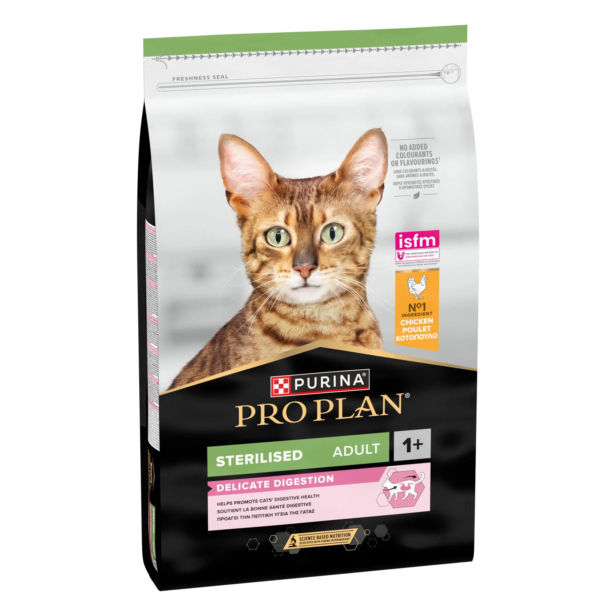 Purina Pro Plan Sterilised Delicate Digestion Crocchette Gatti Adulti Ricco in Pollo 10kg - immagine 3