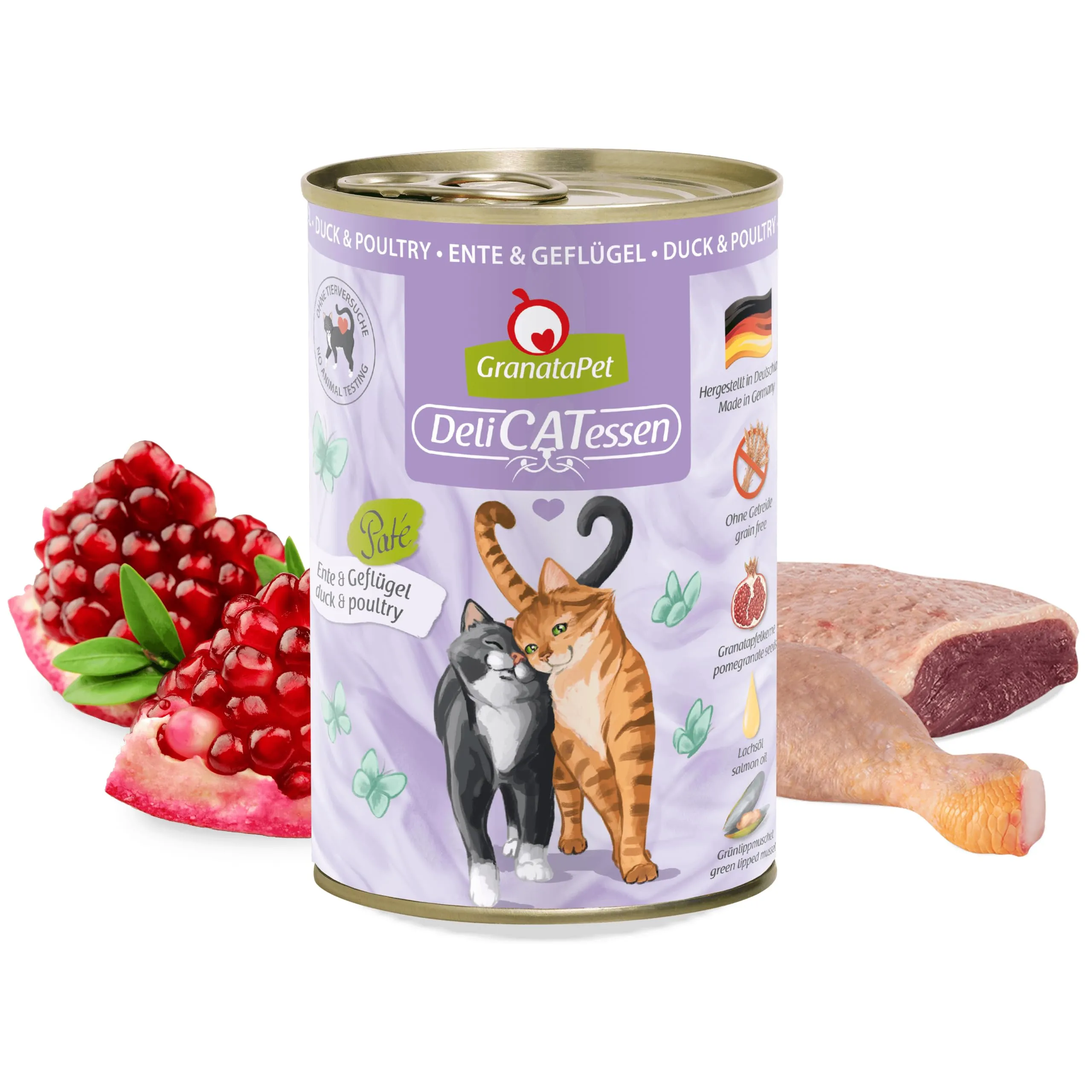 GranataPet DeliCATessen Anatra & Pollame, 6 x 400g - immagine 2