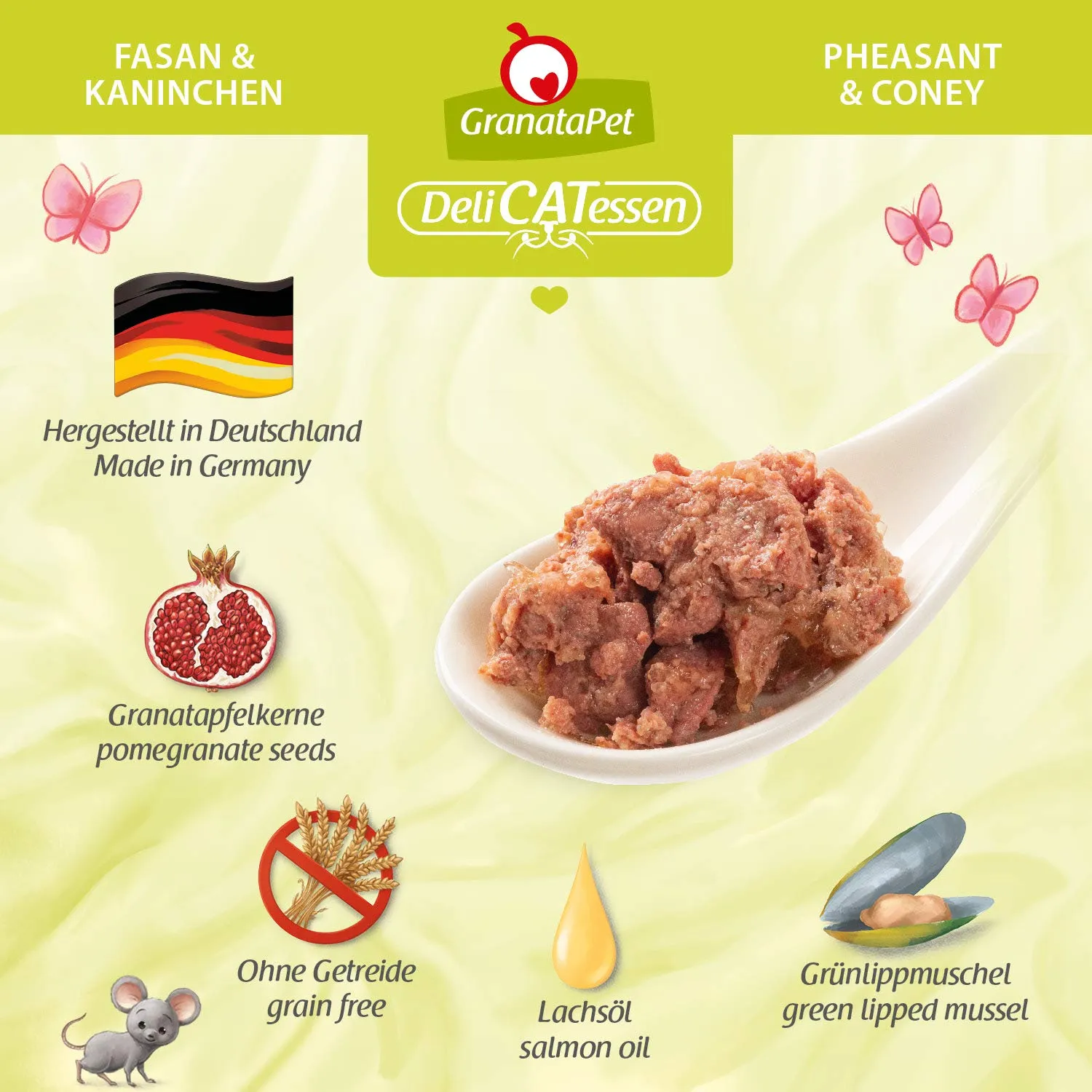 GranataPet DeliCATessen Fasan & Kaninchen, 6 x 85g - immagine 5