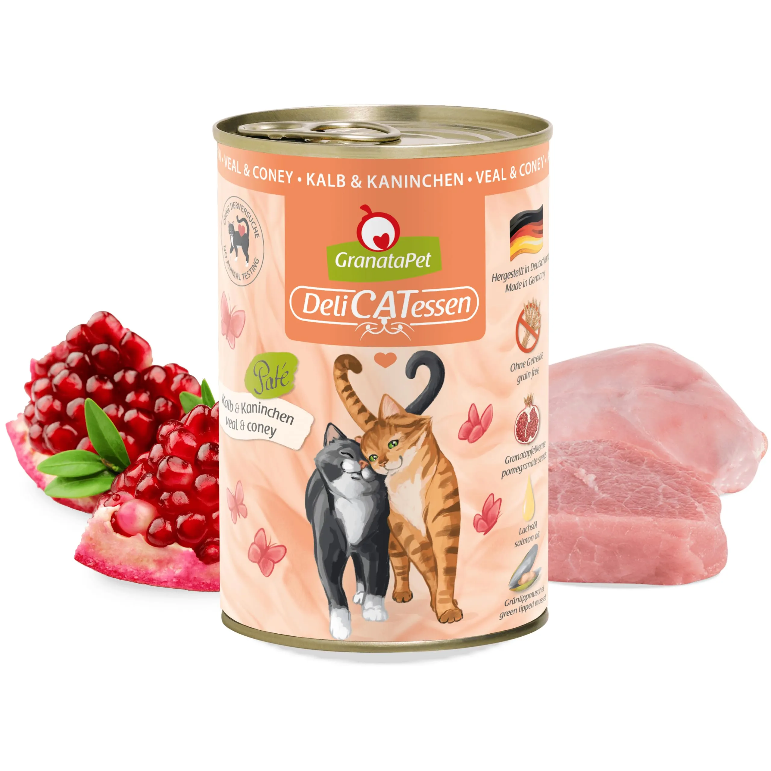 GranataPet DeliCATessen Vitello & Coniglio, 6 x 400g - immagine 2