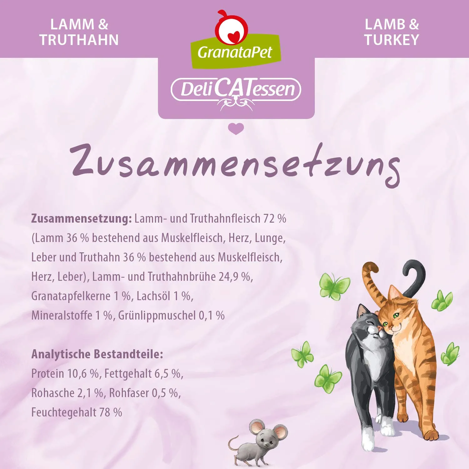 GranataPet DeliCATessen Agnello & Tacchino, 6 x 85 g - immagine 4