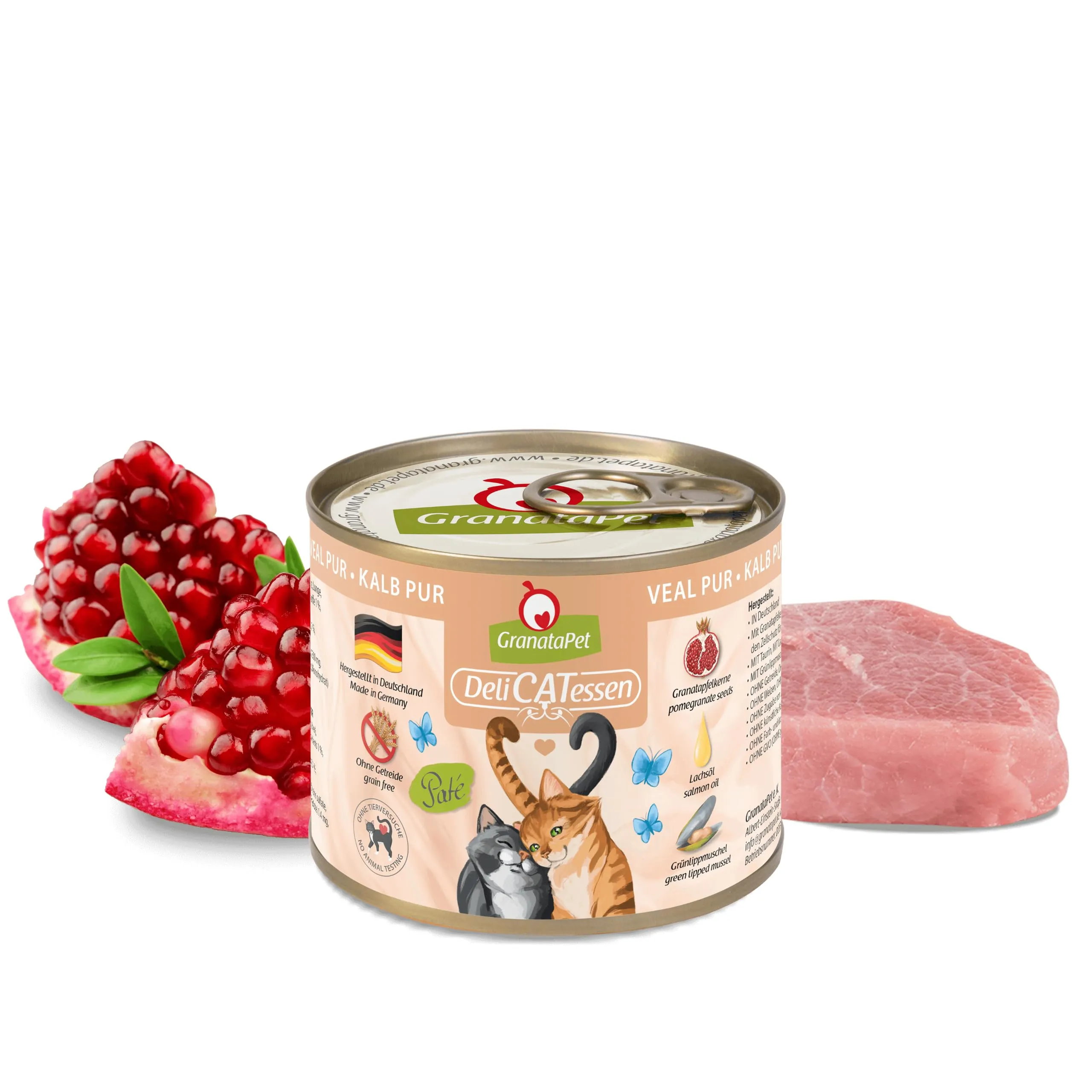 GranataPet DeliCATessen Vitello PUR, 6 x 200g - immagine 2