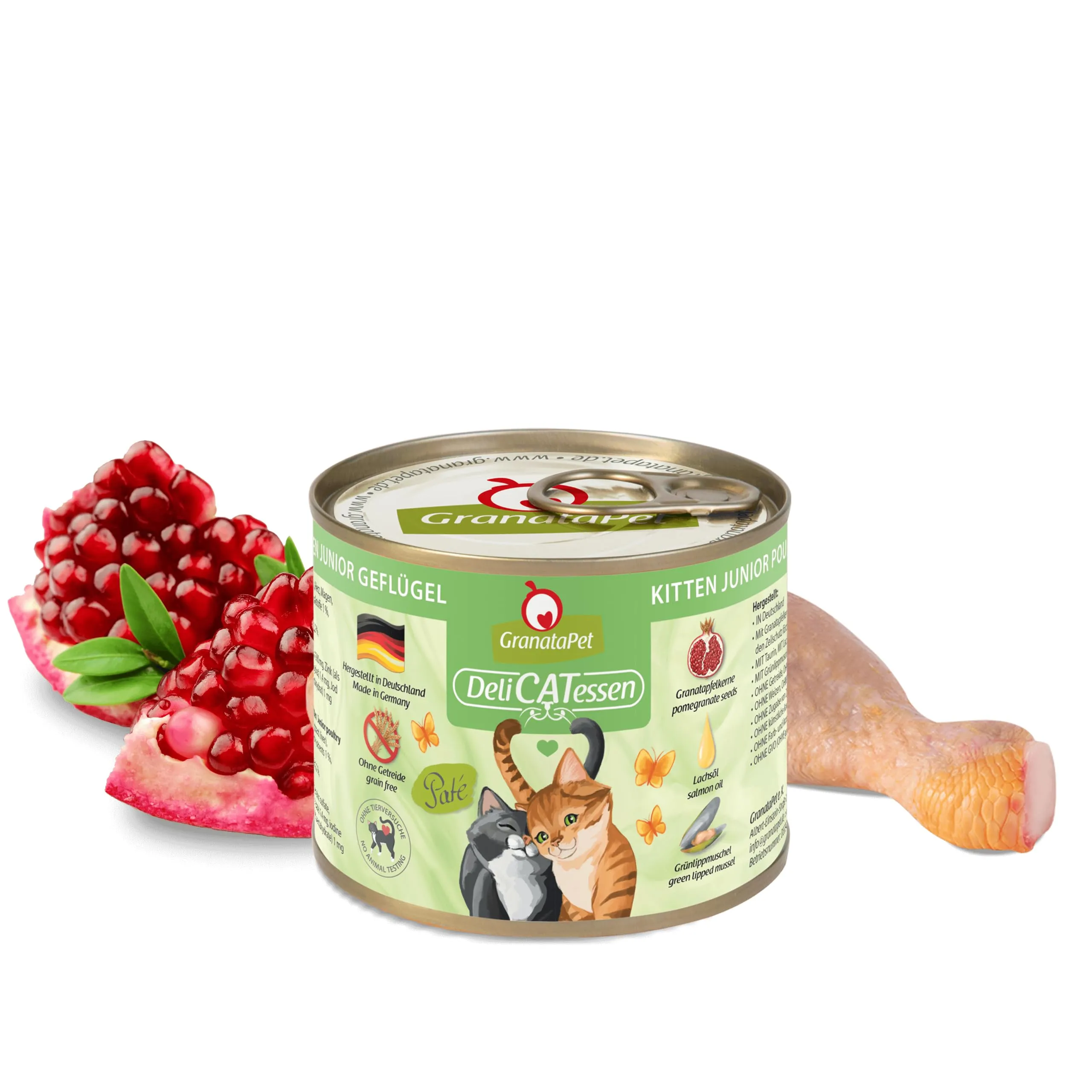 GranataPet DeliCATessen Kitten/Junior Pollame, 6 x 200g - immagine 2