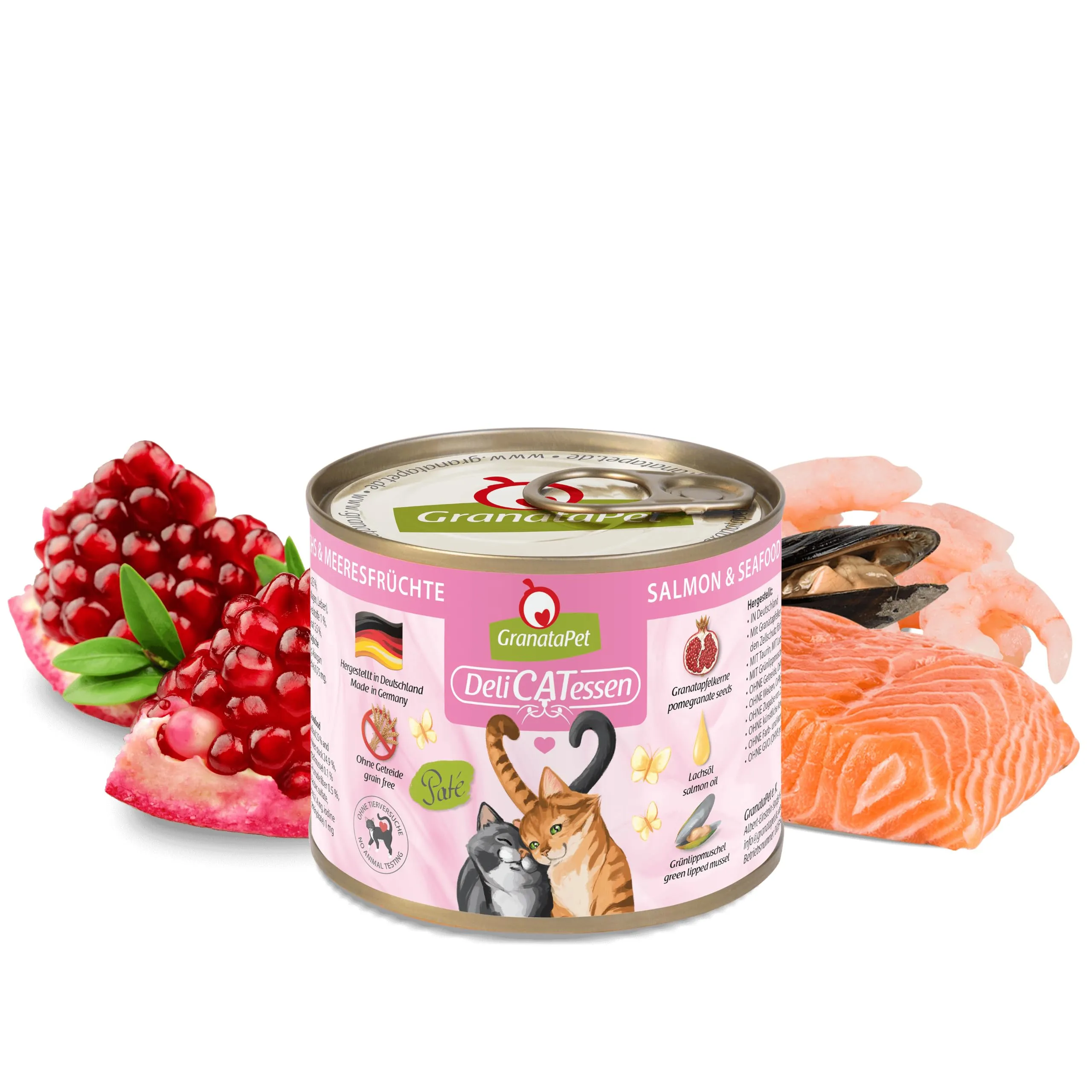 GranataPet DeliCATessen Salmone & Frutti di Mare, 6 x 200g - immagine 2