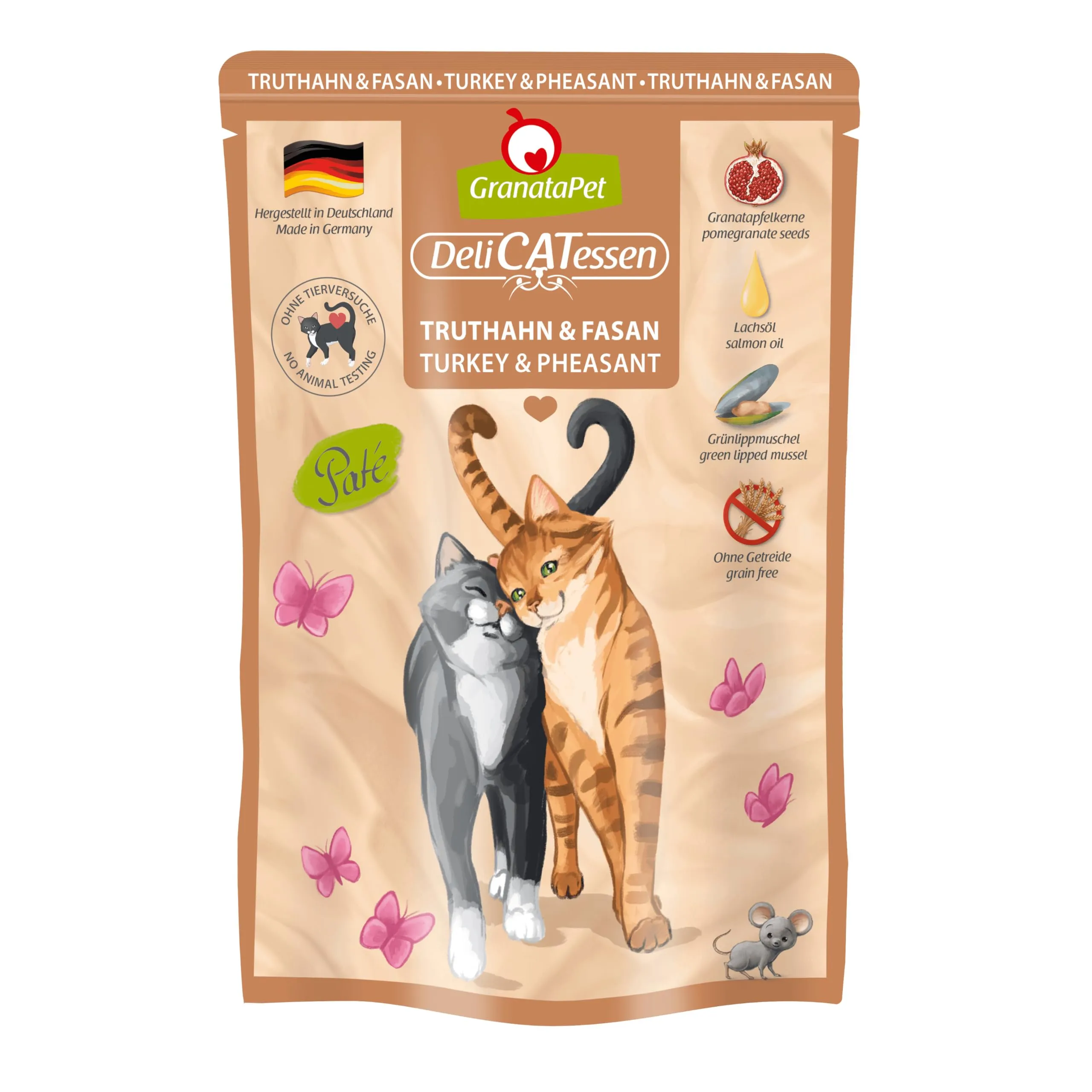 GranataPet DeliCATessen Tacchino & Fagiano, 6 x 85g - immagine 1