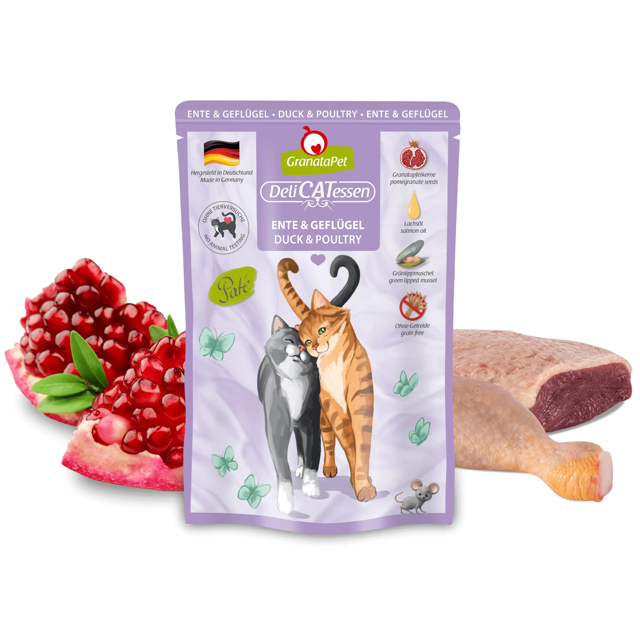 GranataPet DeliCATessen Anatra & Pollame, 6 x 85 g - immagine 2