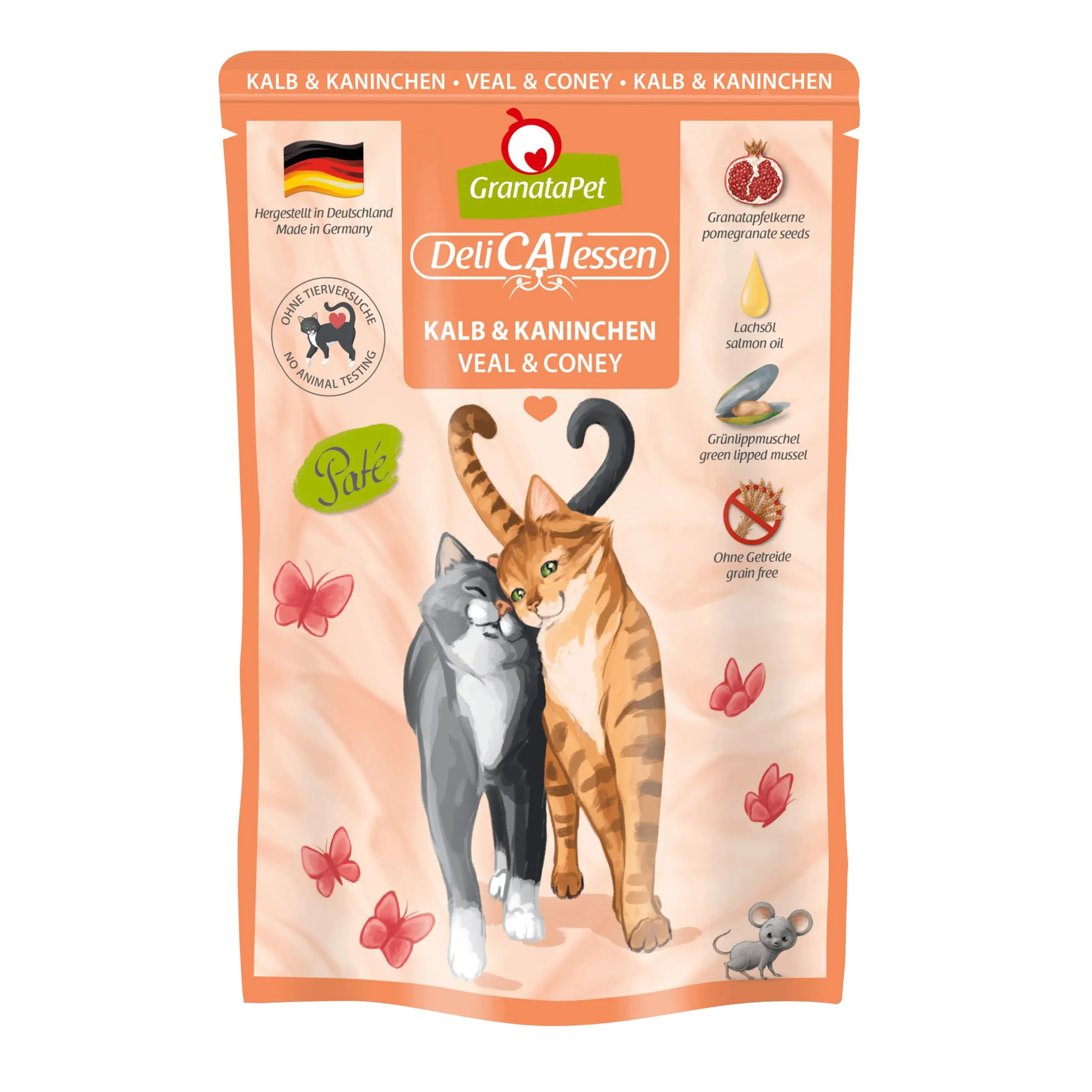 GranataPet DeliCATessen Vitello & Coniglio, 6 x 85g - immagine 1
