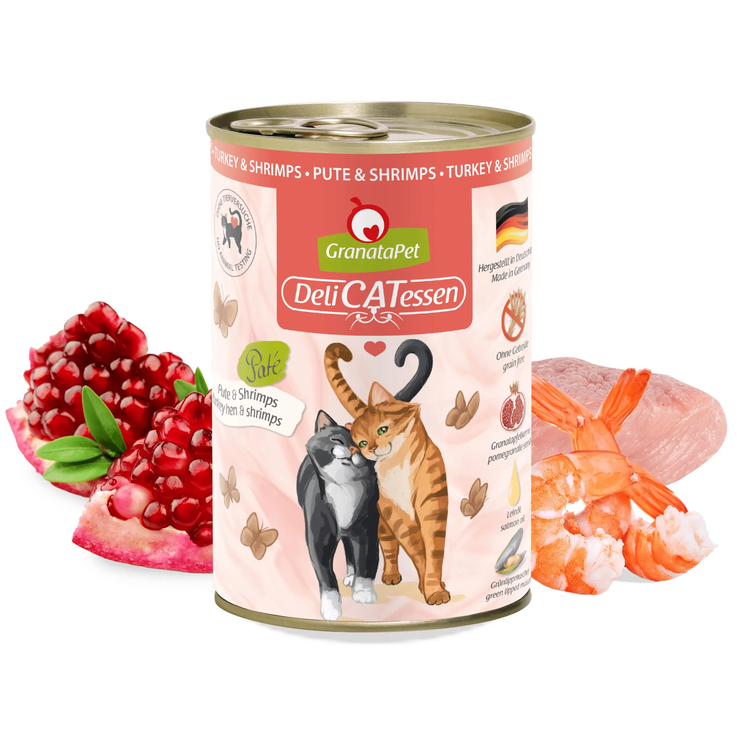 GranataPet DeliCATessen Tacchino & Gamberetti, 6 x 400g - immagine 2