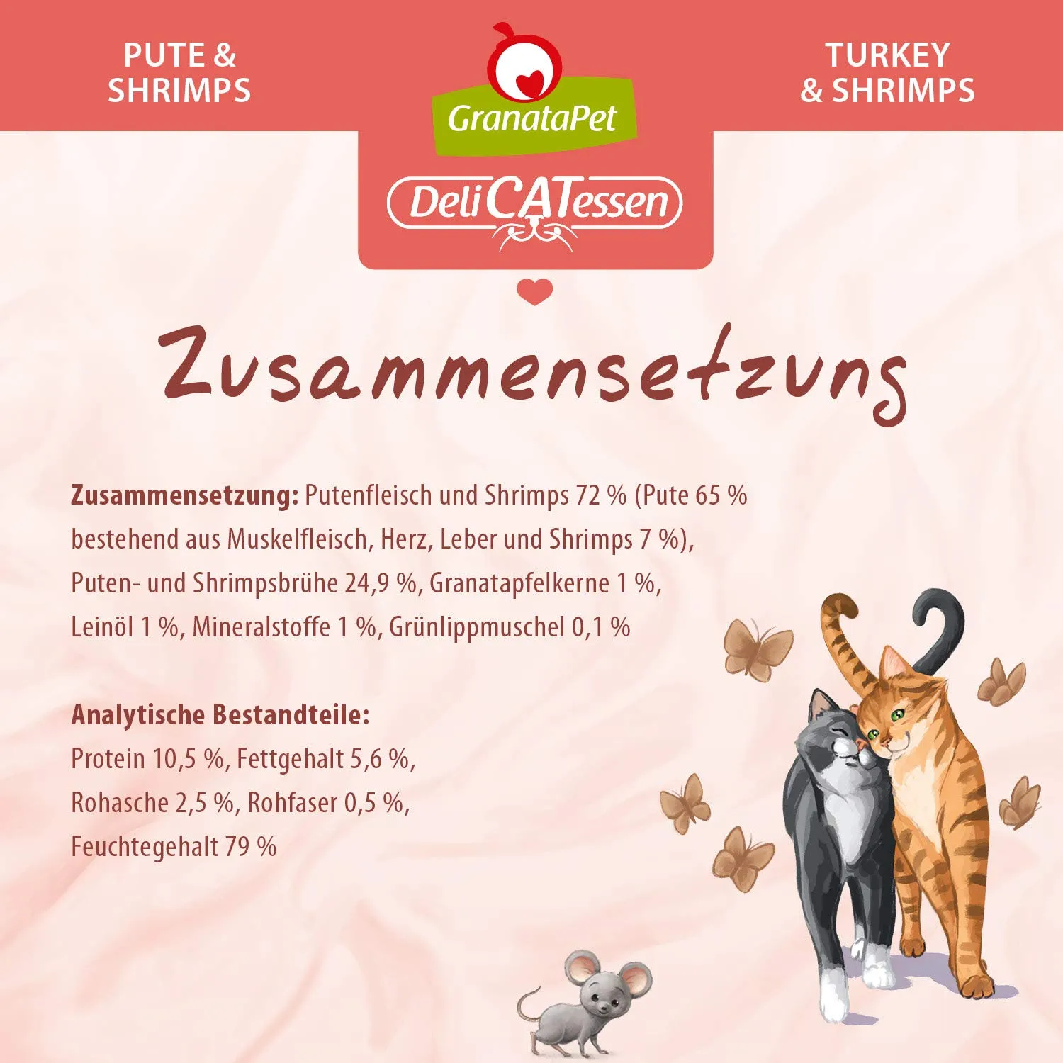 GranataPet DeliCATessen Tacchino & Gamberetti, 6 x 400g - immagine 4