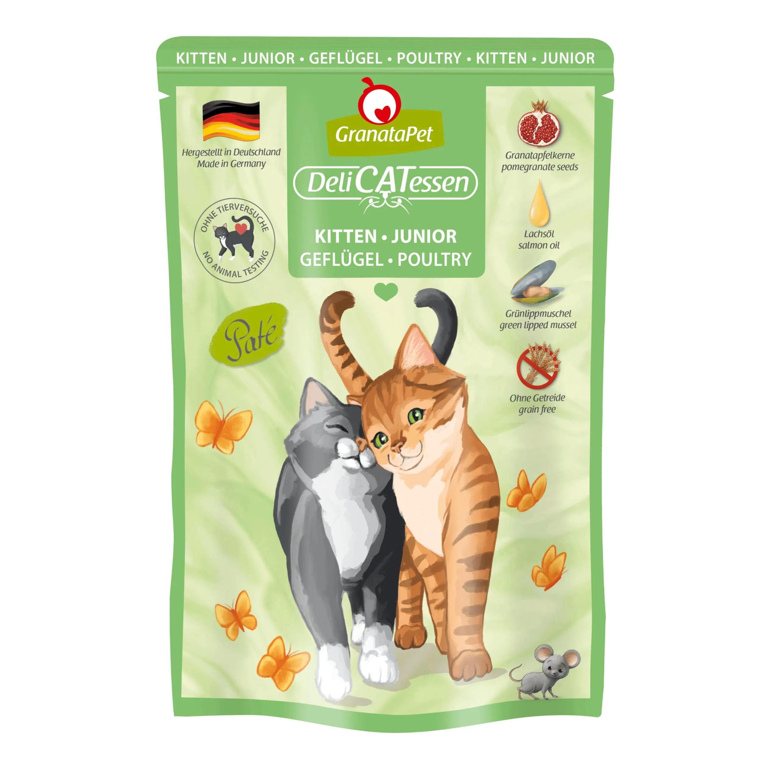 GranataPet DeliCATessen Kitten/Junior Pollame, 6 x 85g - immagine 1