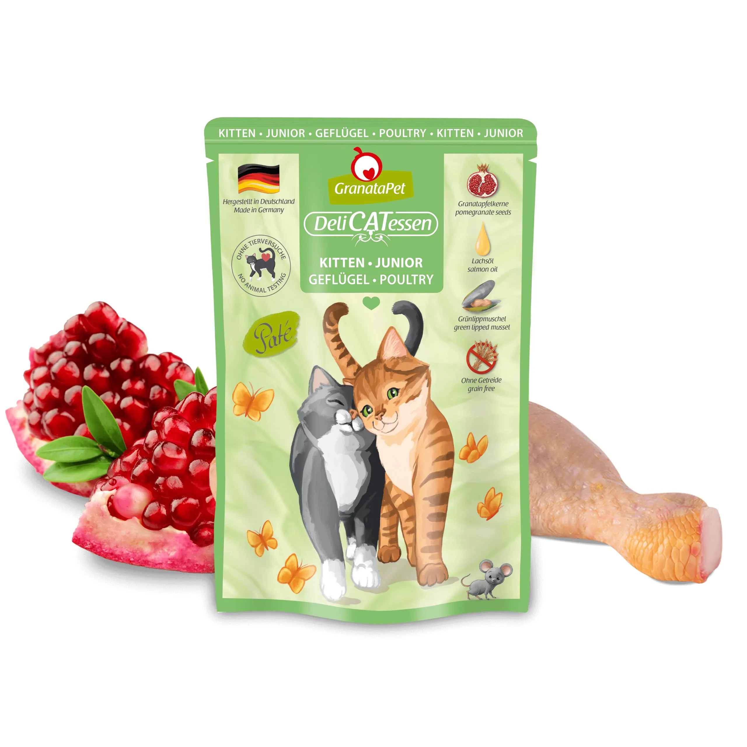 GranataPet DeliCATessen Kitten/Junior Pollame, 6 x 85g - immagine 2