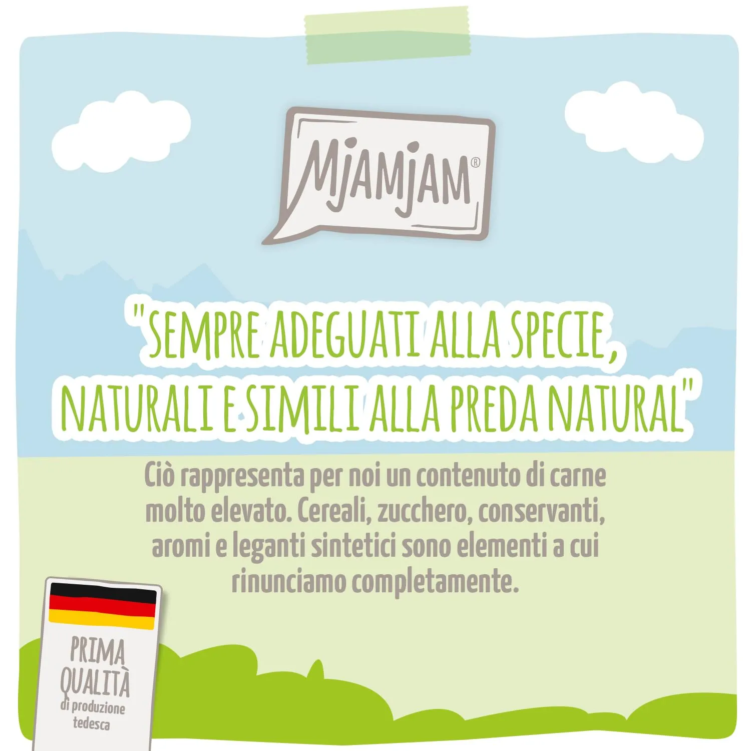 MjAMjAM - cibo umido premium per gatti - delizioso manzo con zucca al vapore, confezione da 6 (6 x 400 g), senza cereali con carne extra - immagine 3