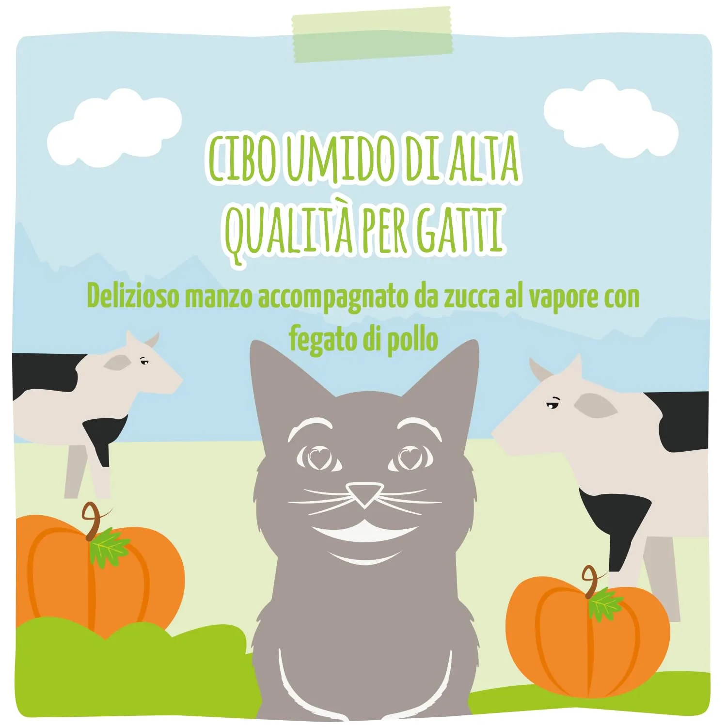 MjAMjAM - cibo umido premium per gatti - delizioso manzo con zucca al vapore, confezione da 6 (6 x 400 g), senza cereali con carne extra - immagine 6