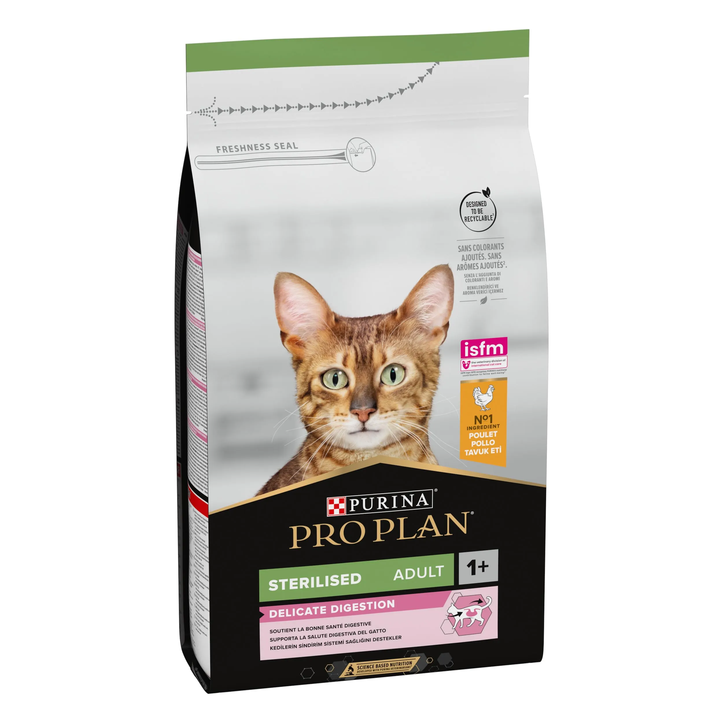 PURINA PRO PLAN Delicate Digestion Sterilised Crocchette per Gatti Adulti Sterilizzati con Pollo 6 sacchi da 1,5kg - immagine 2