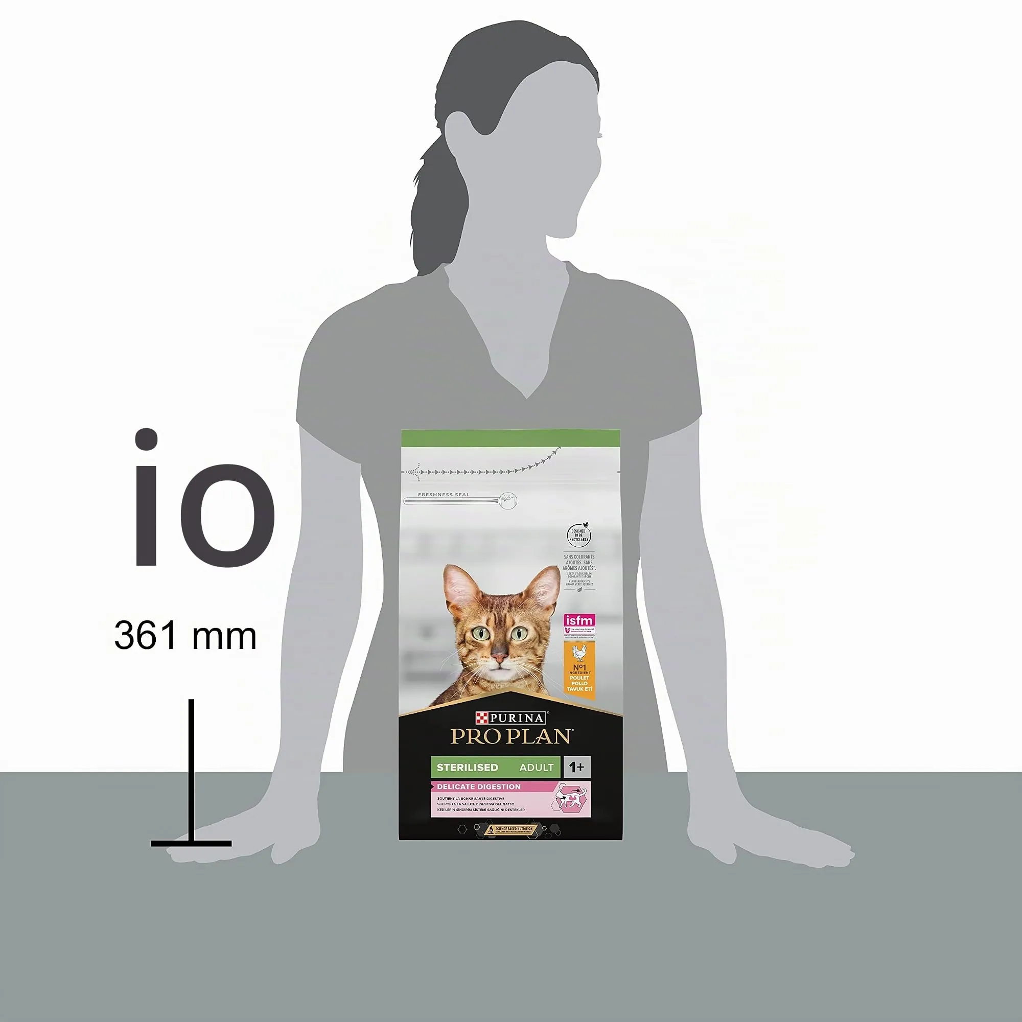 PURINA PRO PLAN Delicate Digestion Sterilised Crocchette per Gatti Adulti Sterilizzati con Pollo 6 sacchi da 1,5kg - immagine 3