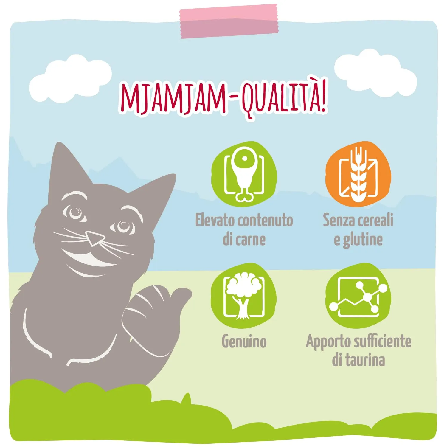 MjAMjAM - cibo umido premium per gatti - culinario di cervo e tacchino con mirtilli rossi freschi, confezione da 6 (6 x 400 g), senza cereali con carne extra - immagine 4