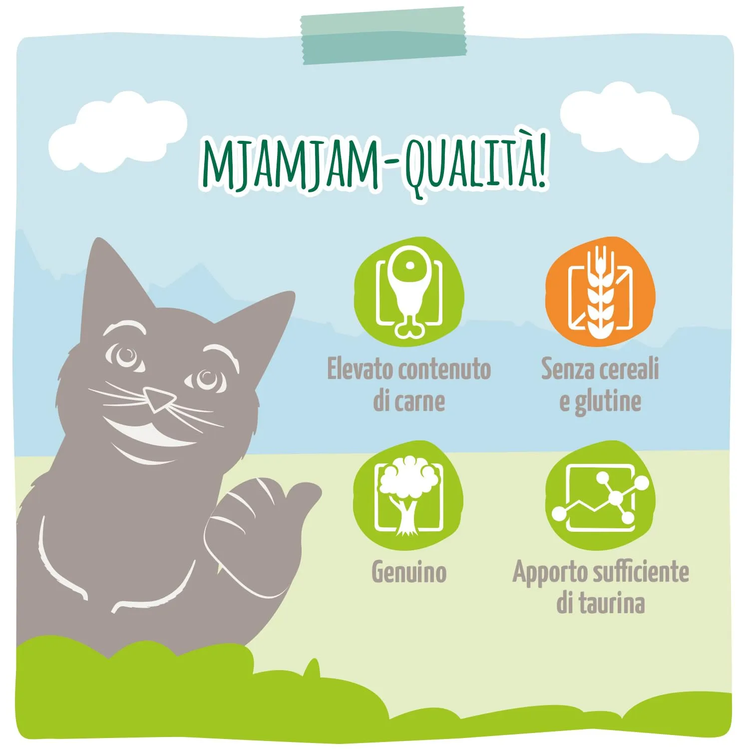 MjAMjAM - cibo umido premium per gatti - deliziosa renna con pollo su deliziose carote, confezione da 6 (6 x 400 g), senza cereali con carne extra - immagine 5