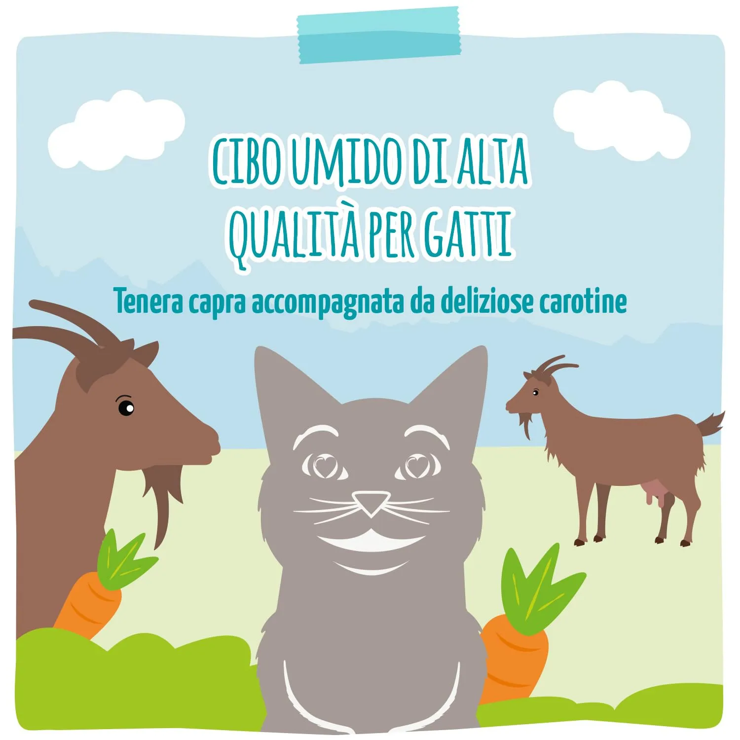 MjAMjAM - cibo umido premium per gatti - Quetschie - tenera capra con deliziose carote, confezione da 12 (12 x 125 g), senza cereali con carne extra - immagine 5