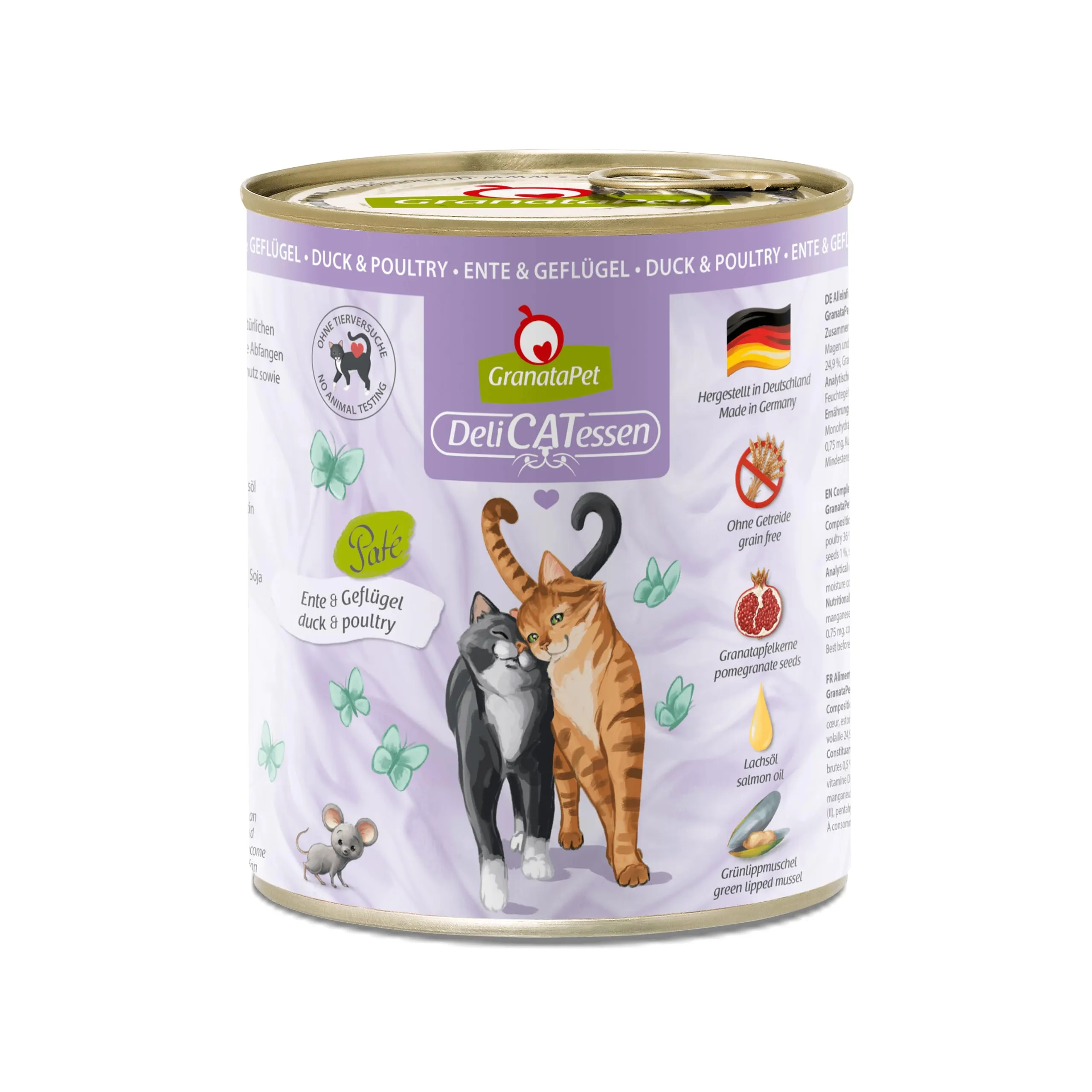 GranataPet DeliCATessen Anatra & Pollame, 6 x 800g - immagine 1