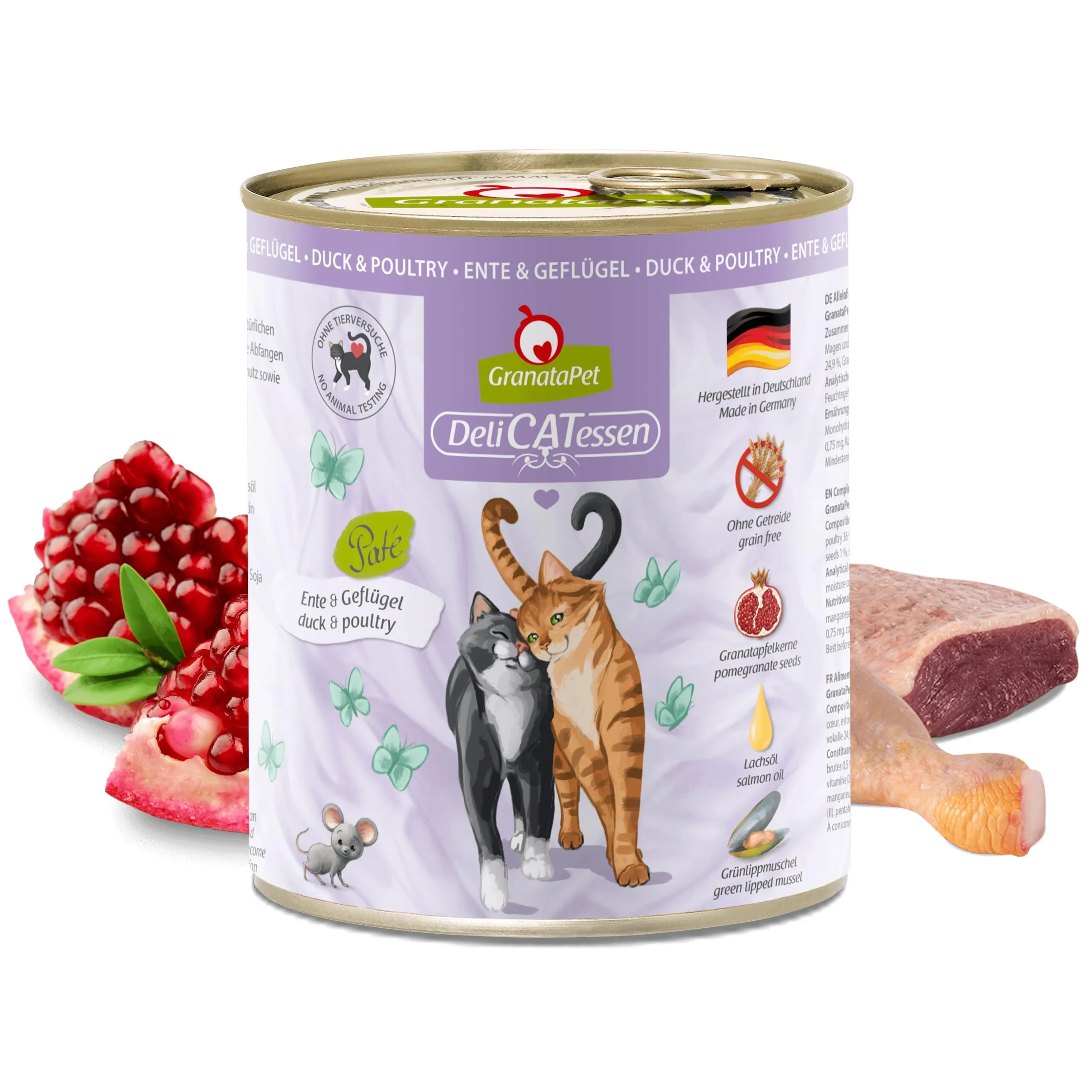 GranataPet DeliCATessen Anatra & Pollame, 6 x 800g - immagine 2