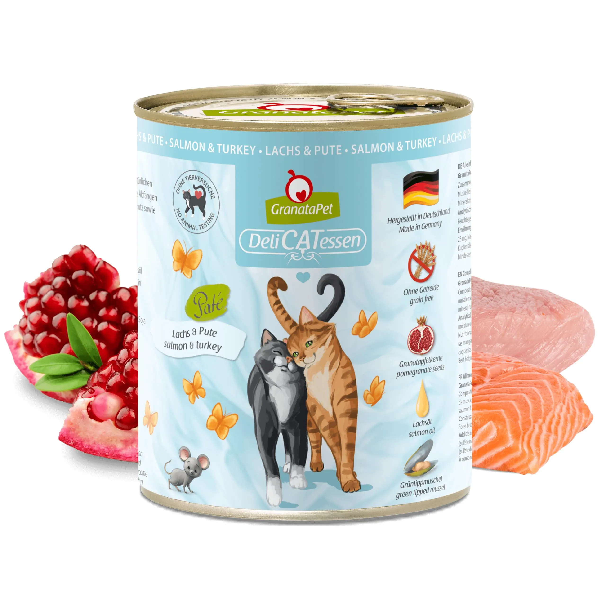 GranataPet DeliCATessen Salmone & Tacchino, 6 x 800g - immagine 2