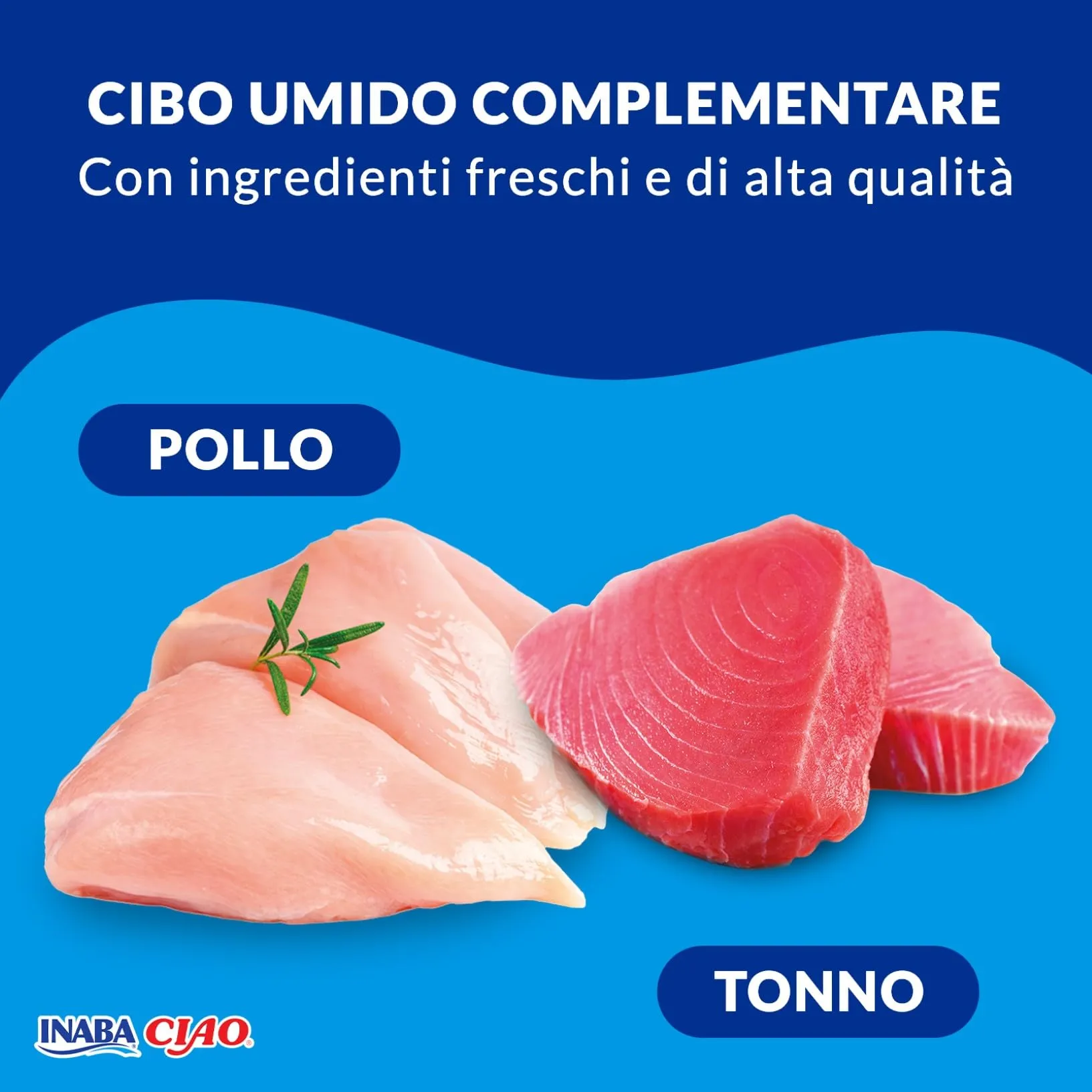 INABA Ciao Stew, Cibo Umido per Gatti con Pollo e Tonno, 12x40g - immagine 3