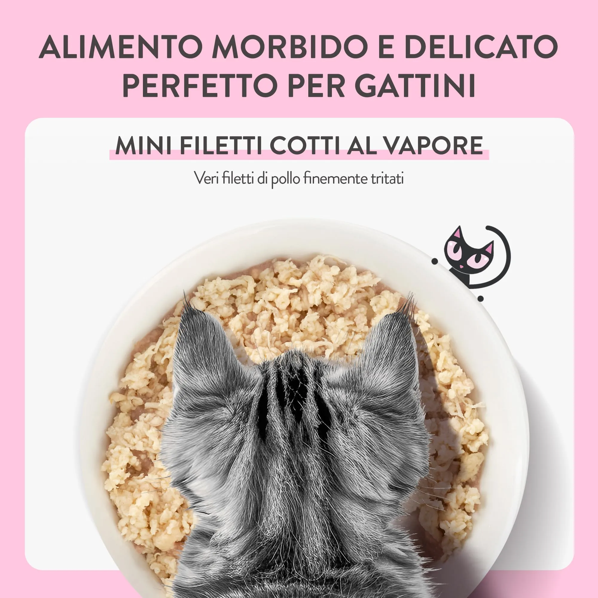 Schesir Baby, Filettini di Pollo con Fegato in Brodo, Alimento Umido Completo per Gattini, Grain Free, con DHA e Taurina, Fonte di Idratazione, 12 x 70 g - immagine 5
