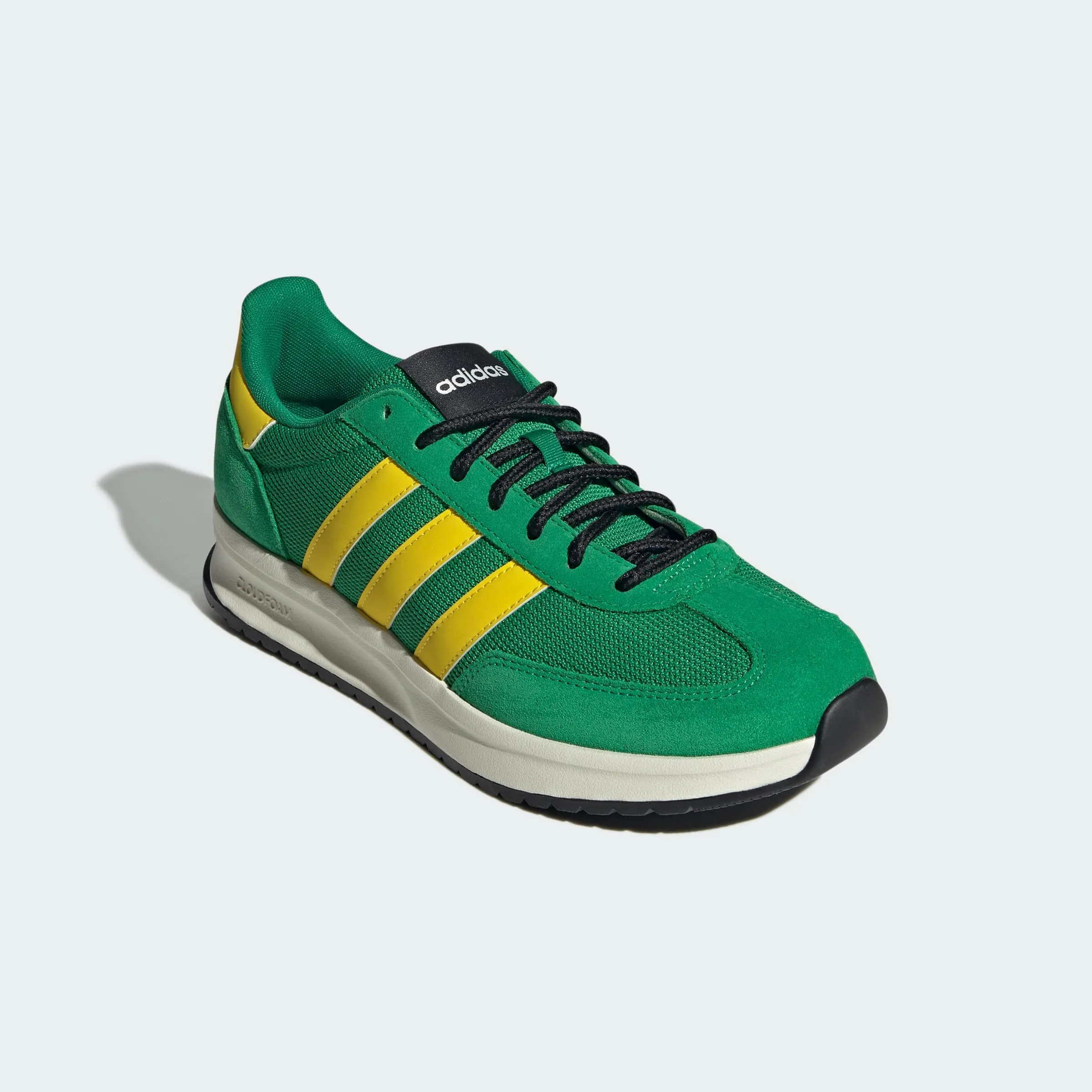 adidas Uomo Run 70S 2.0 Shoes, Green/Yellow/off White, 45 1/3 EU - immagine 7