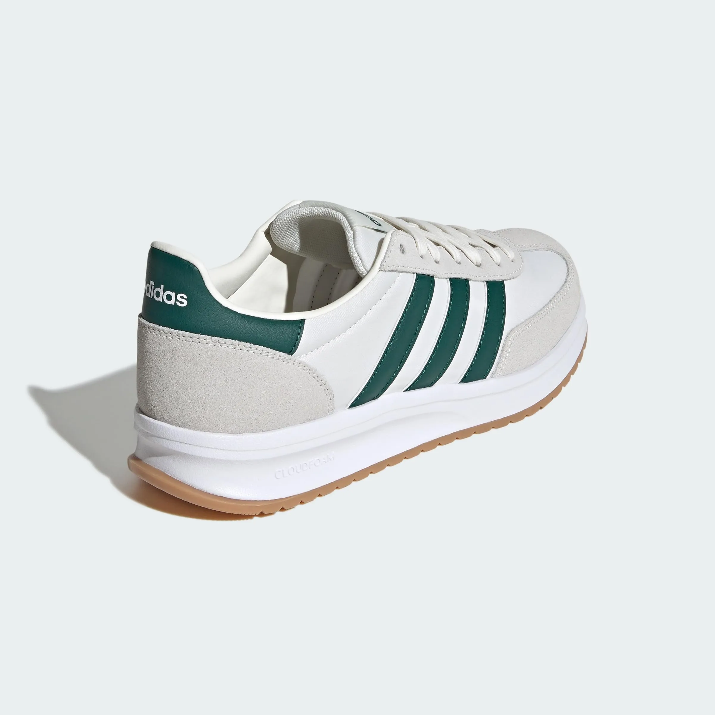adidas Uomo Run 70S 2.0 Shoes, Core White/Collegiate Green/off White, 48 EU - immagine 8