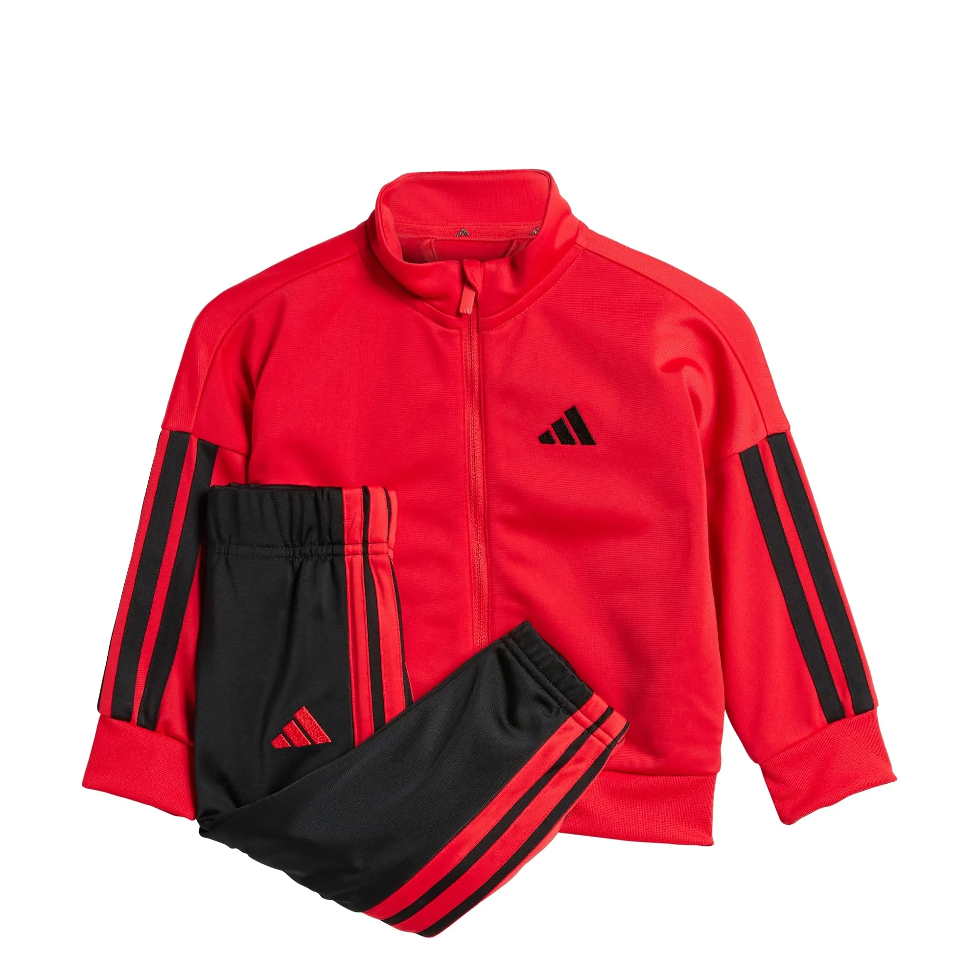 adidas Unisex - Bimbi 0-24 Essentials Climacool Track Suit, Pure Ruby/Black, 3-6 Months - immagine 1