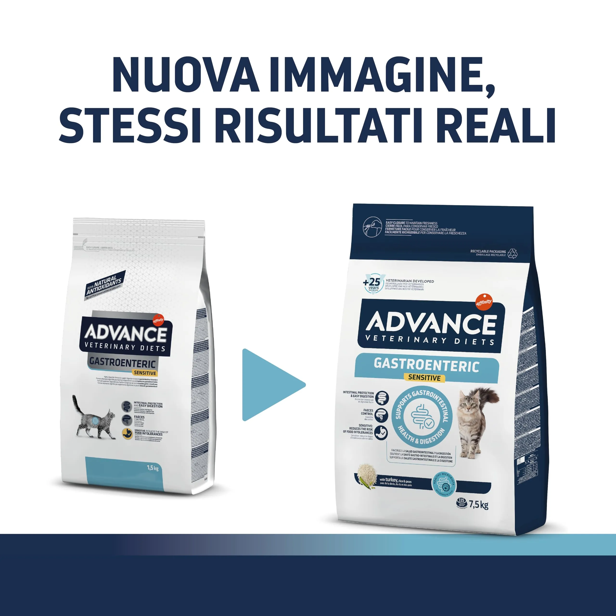 Advance Veterinary Diets Gastroenteric Sensitive, Cibo per Gatti con Problemi gastrointestinali, 2,75kg - immagine 2
