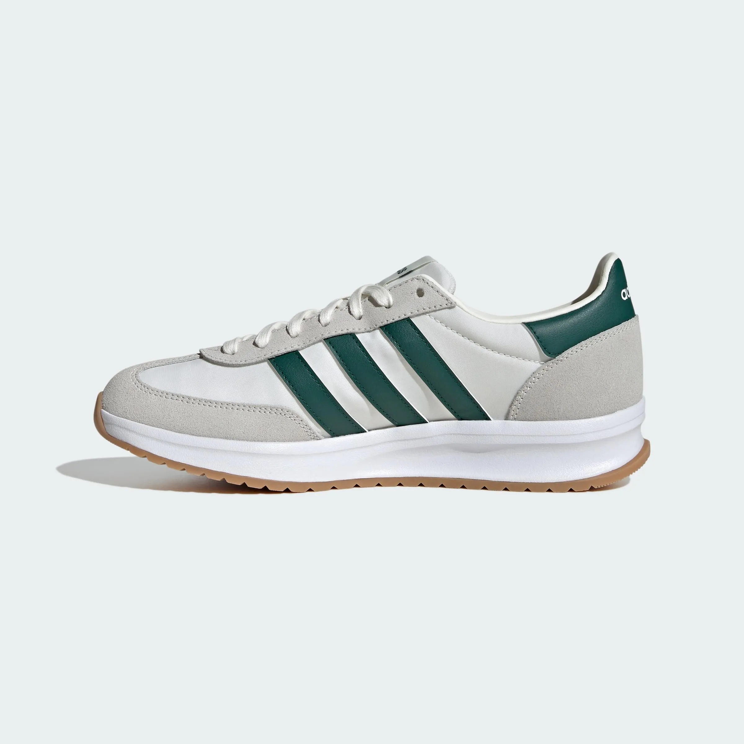 adidas Uomo Run 70S 2.0 Shoes, Core White/Collegiate Green/off White, 44 EU - immagine 4