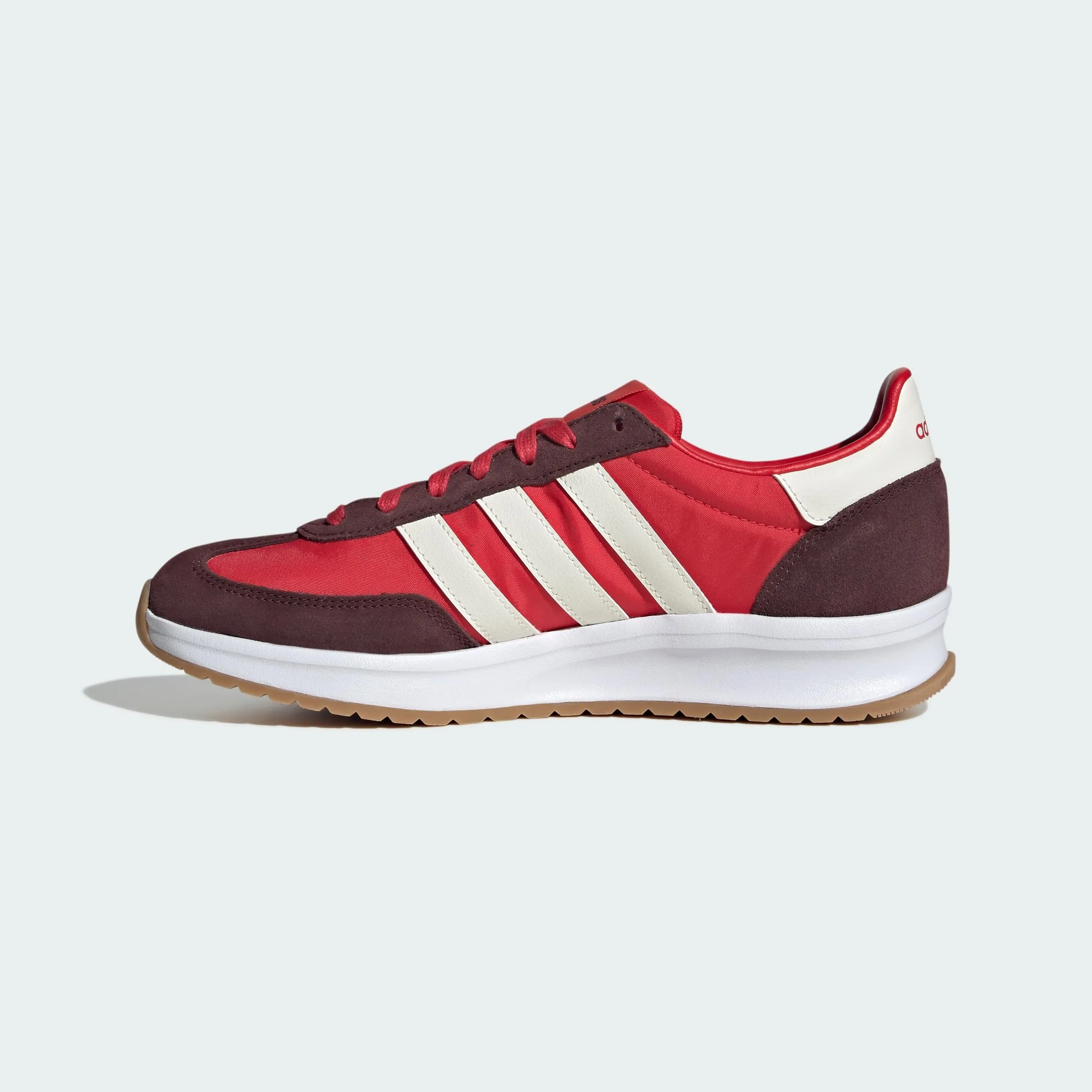 adidas Uomo Run 70S 2.0 Shoes, Pure Ruby/Core White/Aurora Ruby, 42 2/3 EU - immagine 5