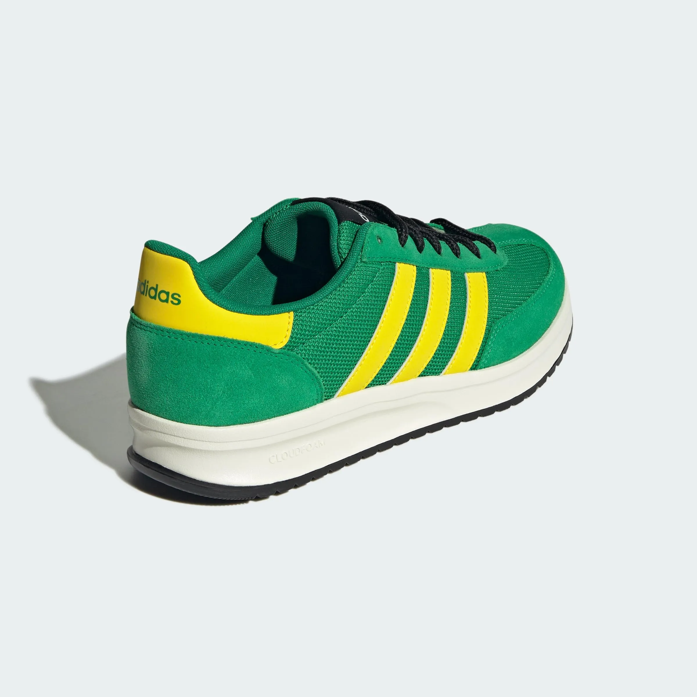 adidas Uomo Run 70S 2.0 Shoes, Green/Yellow/off White, 49 1/3 EU - immagine 8