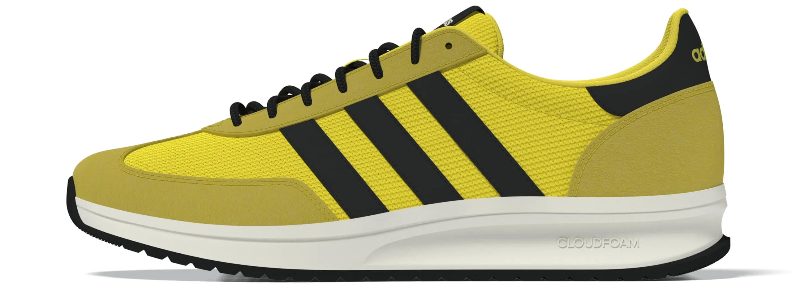Adidas Uomo Run 70S 2.0 Shoes, Yellow/Core Black/off White, 43 1/3 EU - immagine 8