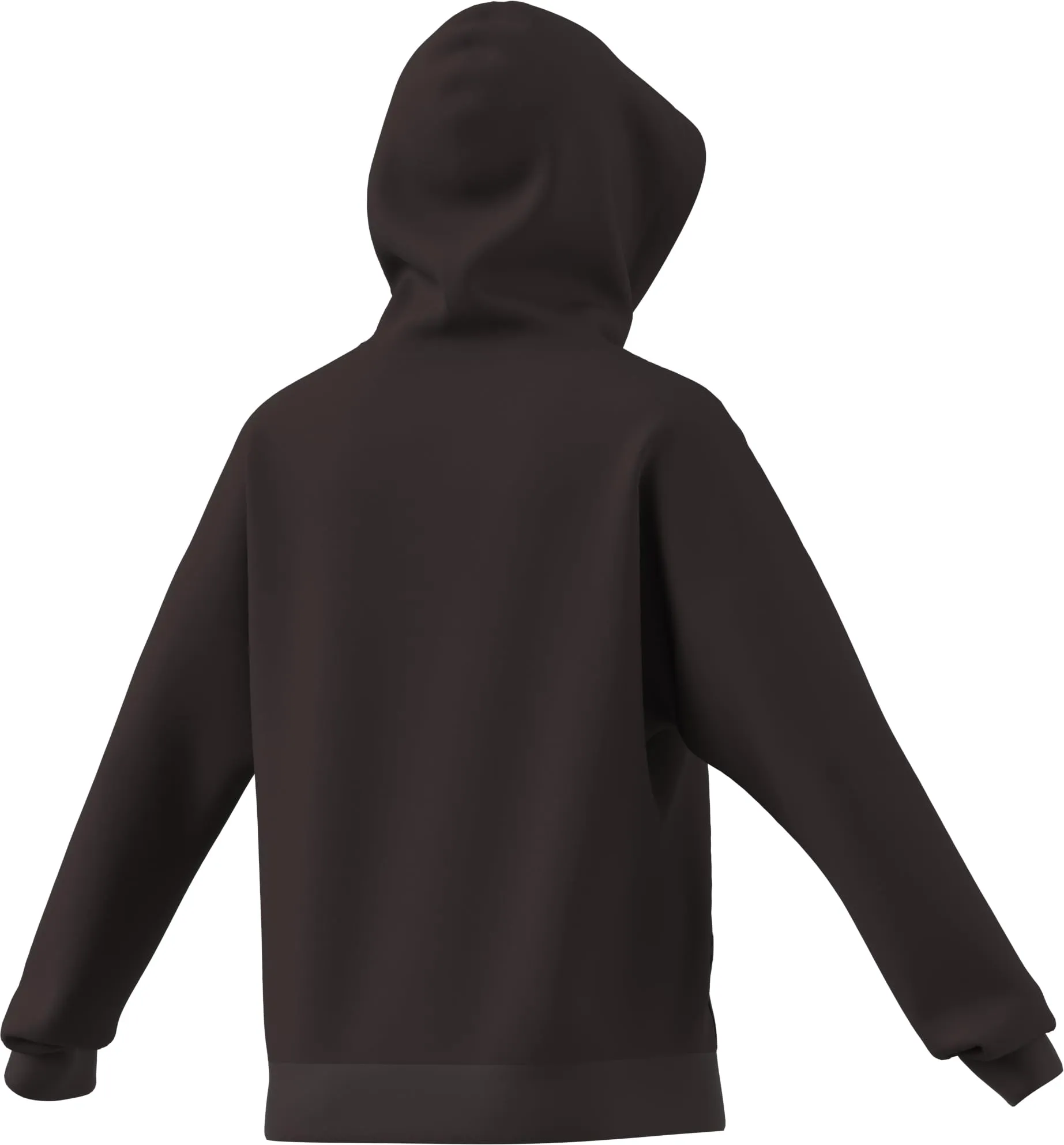Adidas Donna Essentials Linear Fleece Hoodie, Shadow Brown/White, M - immagine 2
