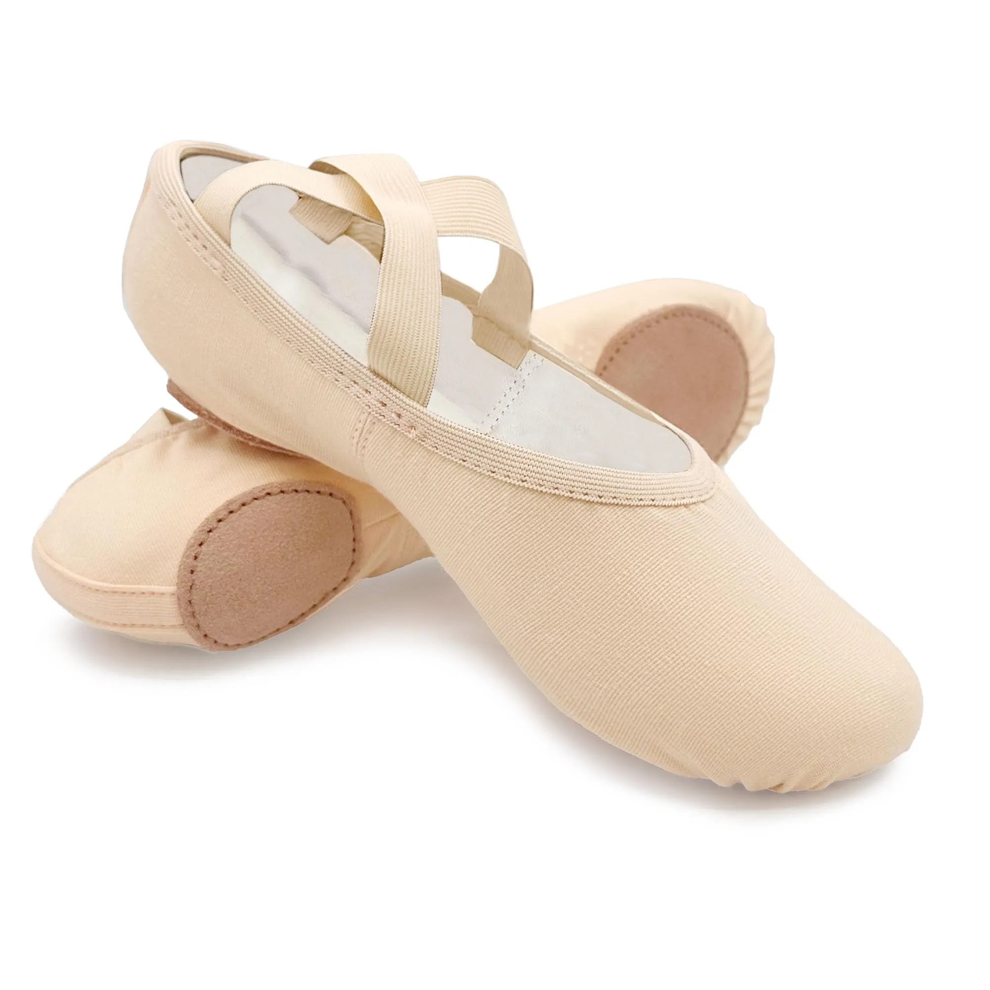So Danca - SD16 Bliss, Scarpe da Ballo con Suola Divisa in Tela Elasticizzata per Adulti, Donne, Alte Prestazioni, Rosa chiaro, 34 EU - immagine 1