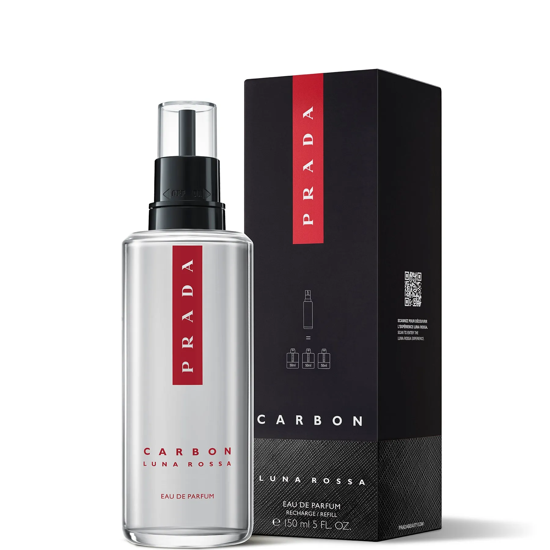 Prada Luna Rossa Carbon Eau de Parfum - 150 ML Ricarica - immagine 1